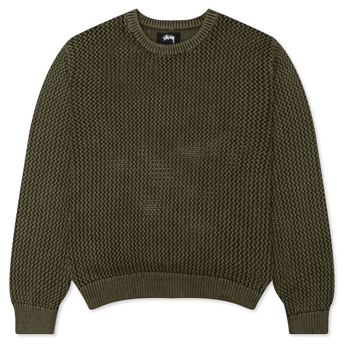 Stussy STUSSY PIGMENT DYED LOOSE GAUGE SWEATER | Grailed