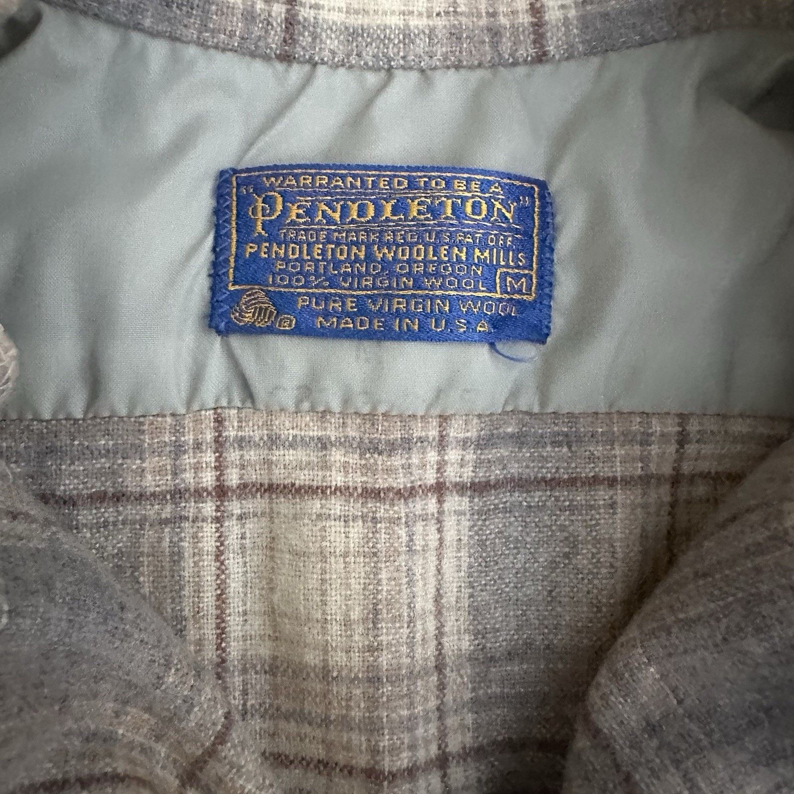 Pendleton × Vintage Vintage 60s Pendleton Plaid Wool Board Shirt Size US M / EU 48-50 / 2 - 4 Thumbnail