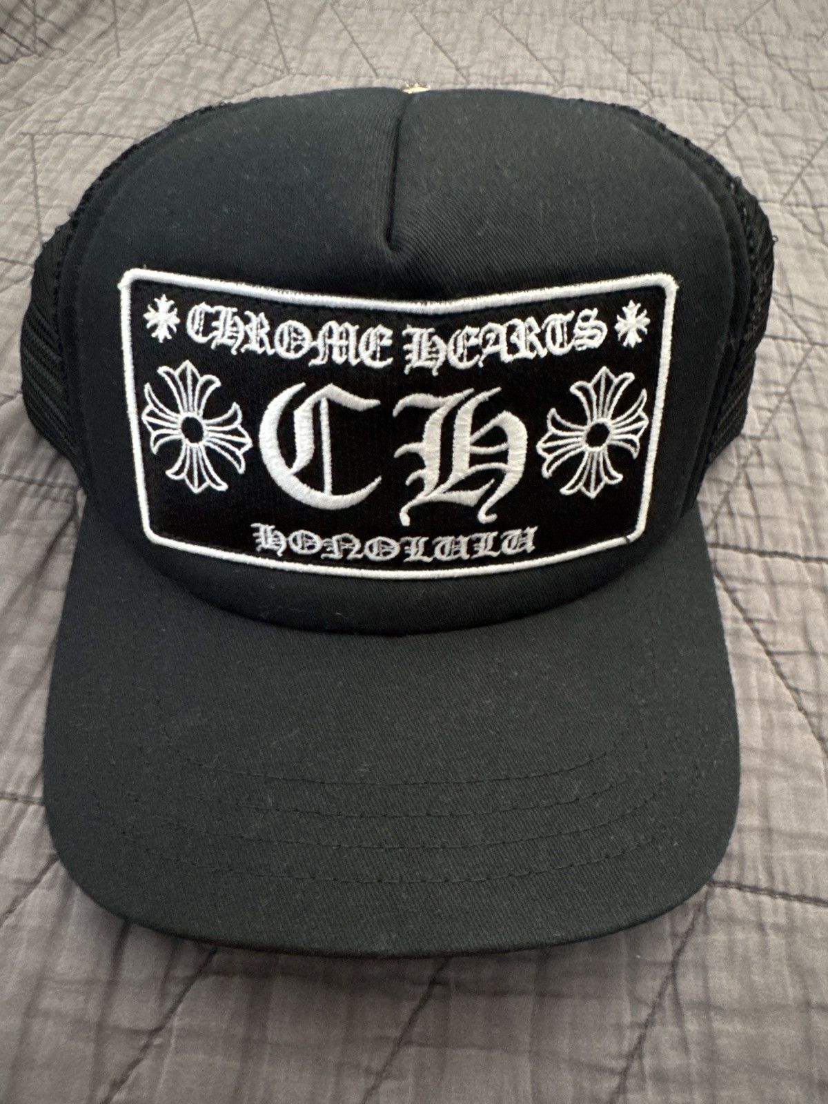 Chrome Hearts Chrome Heart CH Honolulu Trucker Hat Size ONE SIZE - 1 Thumbnail