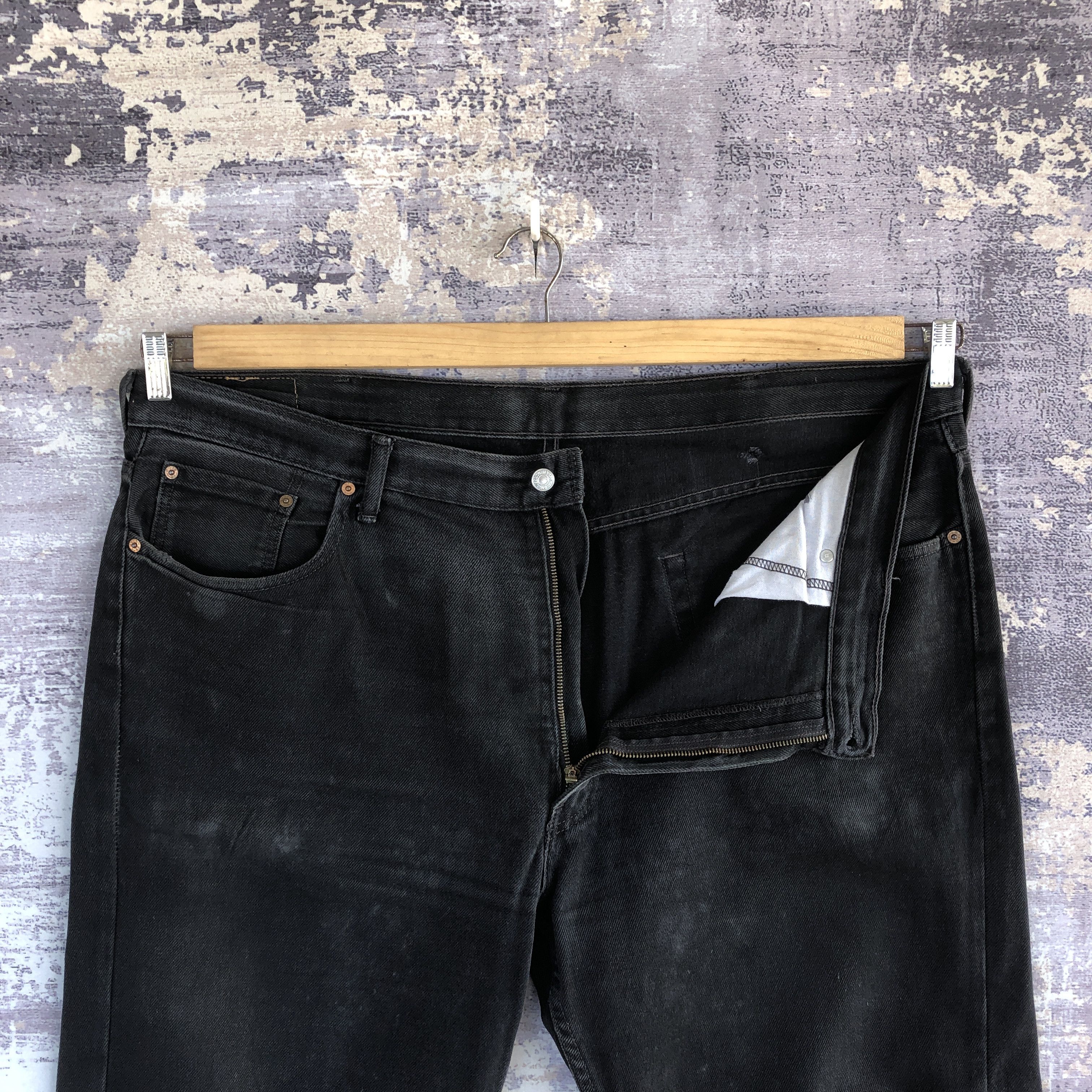 Levi's Vintage Levis 514 Jeans Big Size Levi's Faded Black Denim Size US 44 / EU 60 - 6 Thumbnail