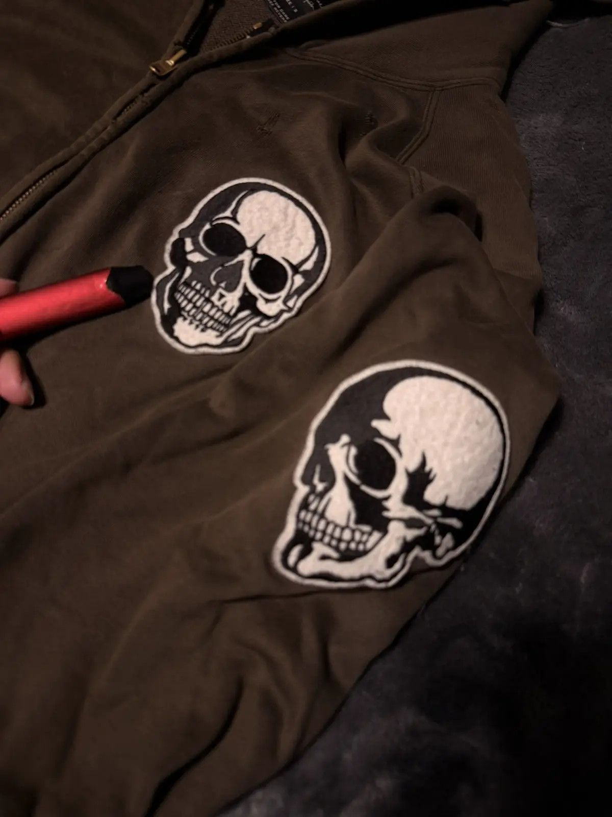 Number (N)ine number nine double skull zip Size US M / EU 48-50 / 2 - 2 Thumbnail