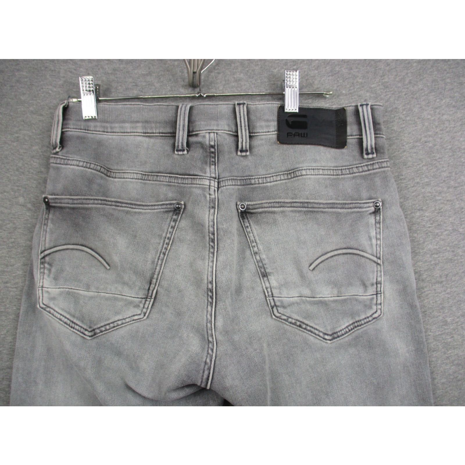 G-Star G Star Raw Jeans Men's 30W 32L Black Faded Denim Skinny Revend FWD Size US 30 / EU 46 - 7 Thumbnail