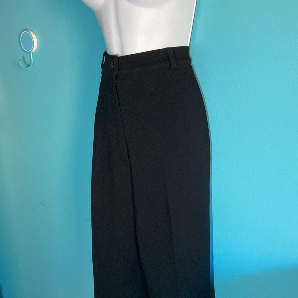 St. John St. John Sport Womens Size 10 Black Straight Leg Equestrian Patch Pants Size 32" / US 10 / IT 46 - 14 Thumbnail