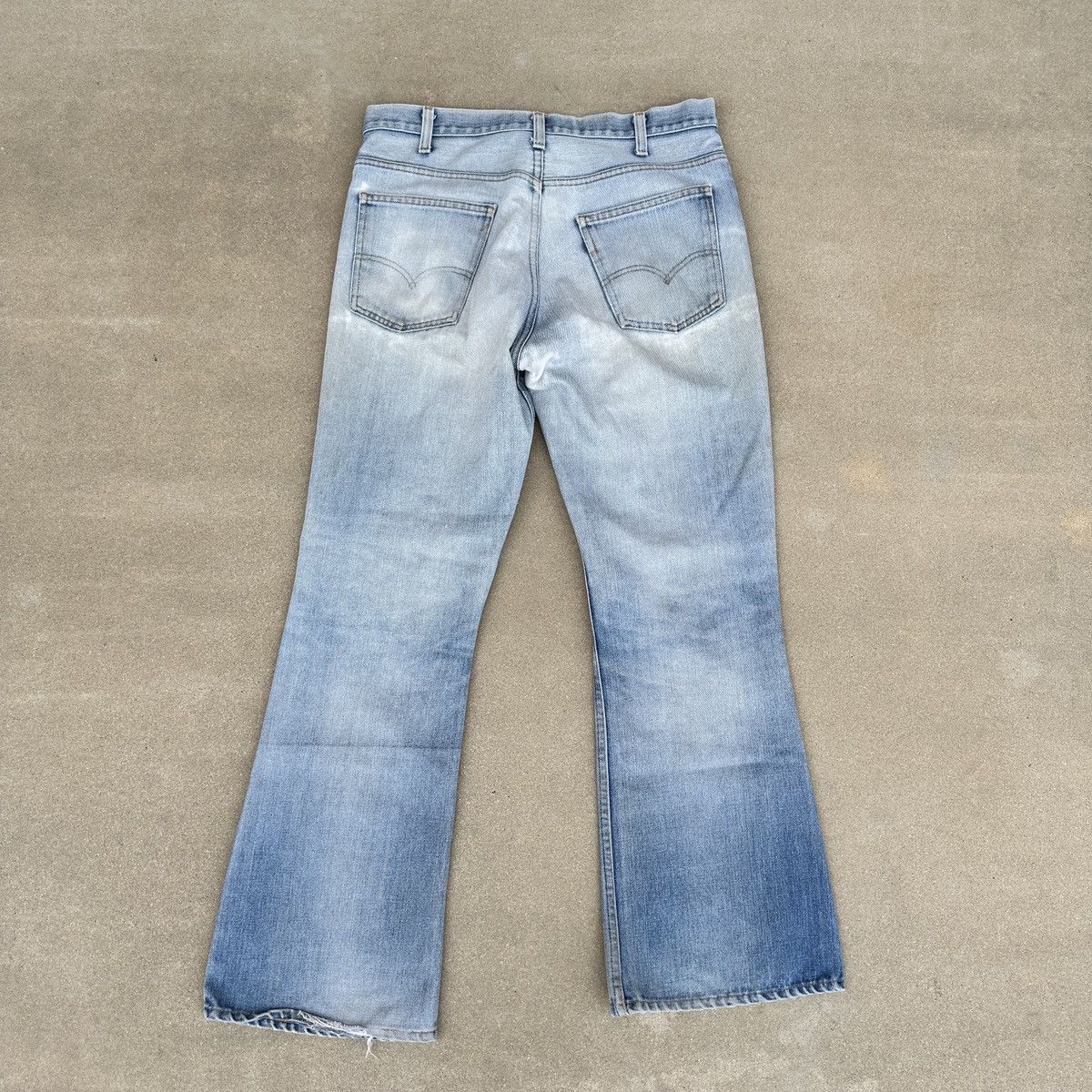 Levi's Vintage 70s Levis Jeans 34x30 Blue Denim Bootcut Bell Bottom Size US 34 / EU 50 - 8 Thumbnail
