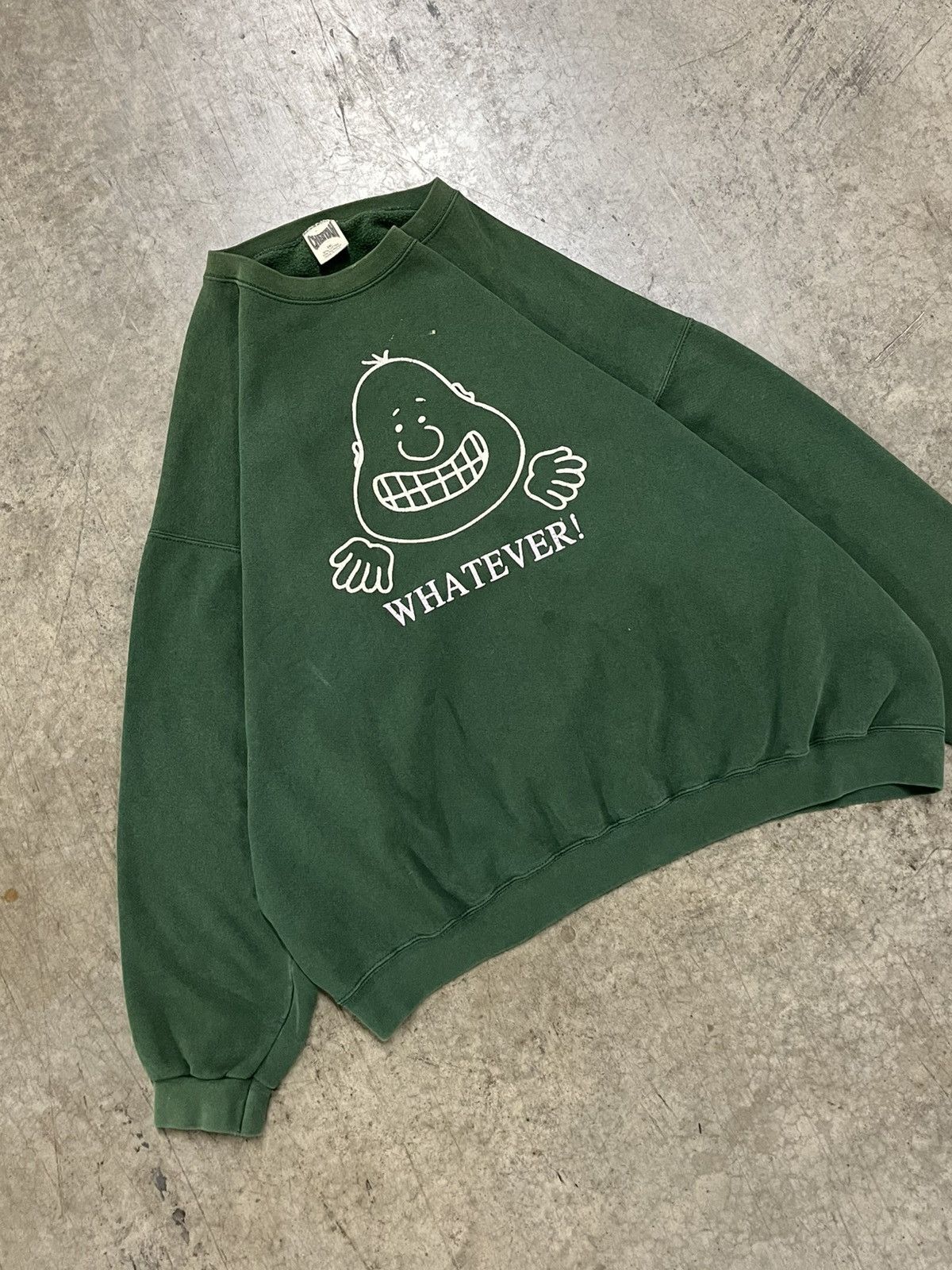 Vintage Vintage parody “whatever” crewneck boxy fit earthtone hype Size US XXL / EU 58 / 5 - 1 Thumbnail