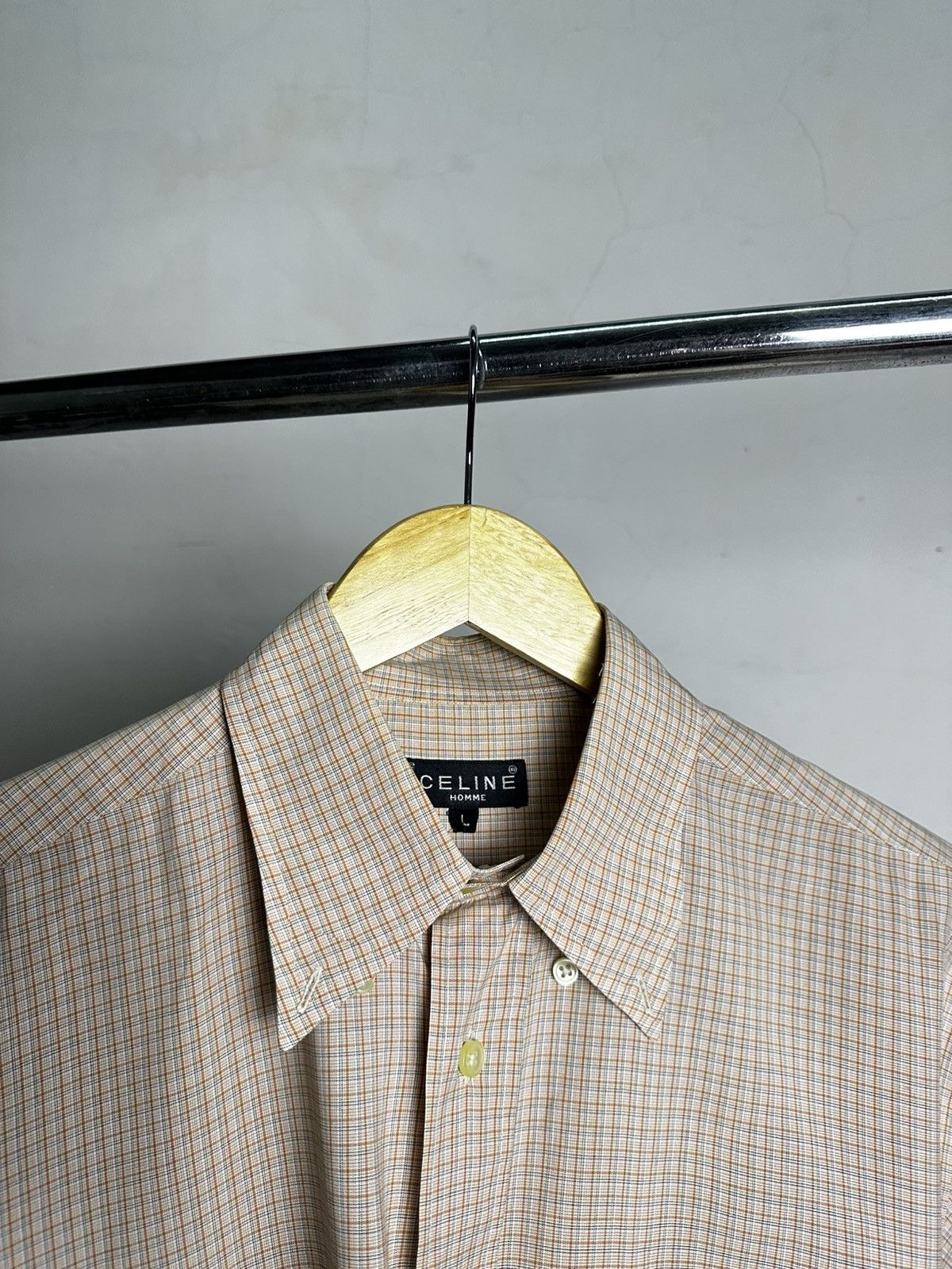 Celine 90’s Celine Homme Button Shirt Size US L / EU 52-54 / 3 - 4 Thumbnail