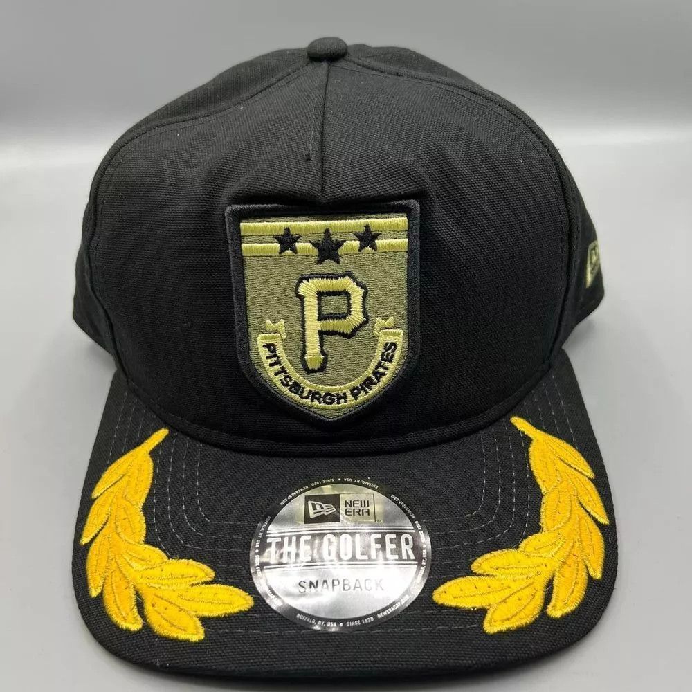 New Era Pittsburgh Pirates Hat Military Patch The Golfer SnapBack Size ONE SIZE - 1 Thumbnail