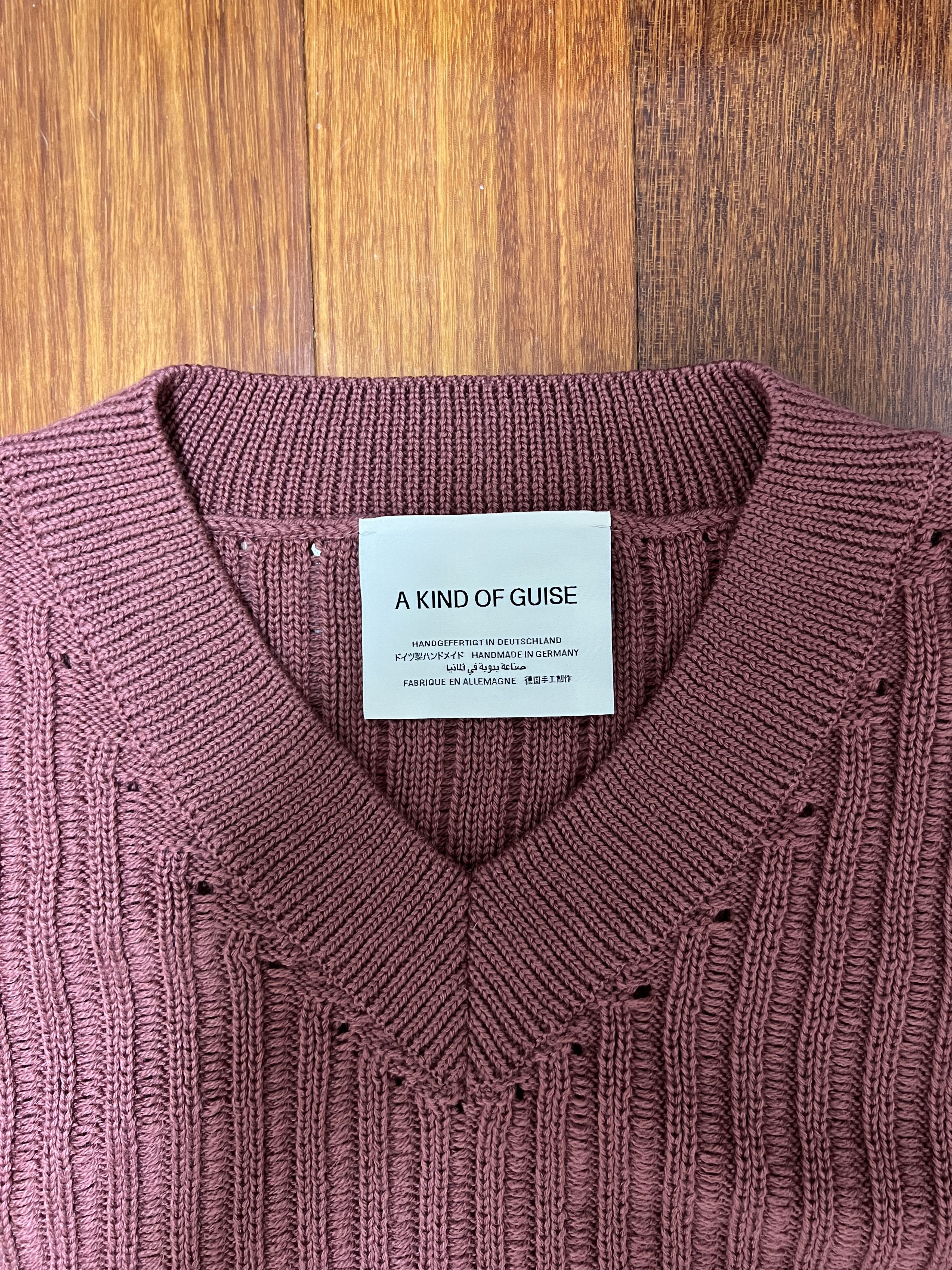 A Kind Of Guise 💚 SS24 A Kind Of Guise Saimir Knit Sweater Roze Large NEW Size US L / EU 52-54 / 3 - 10 Thumbnail