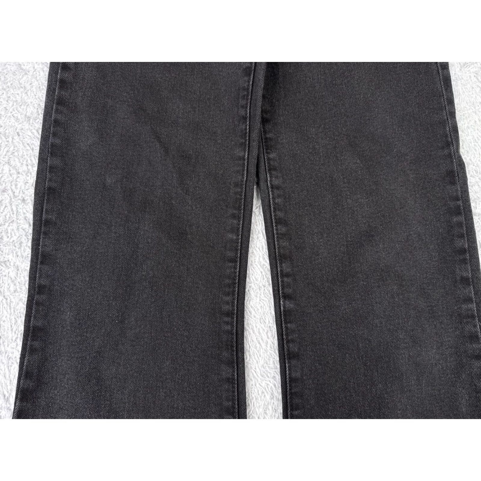 Rsq RSQ Jeans Womens 23 Black Denim Flared High Rise Cotton Blend 23x30 Shirt? Size 40" / US 18 - 3 Thumbnail