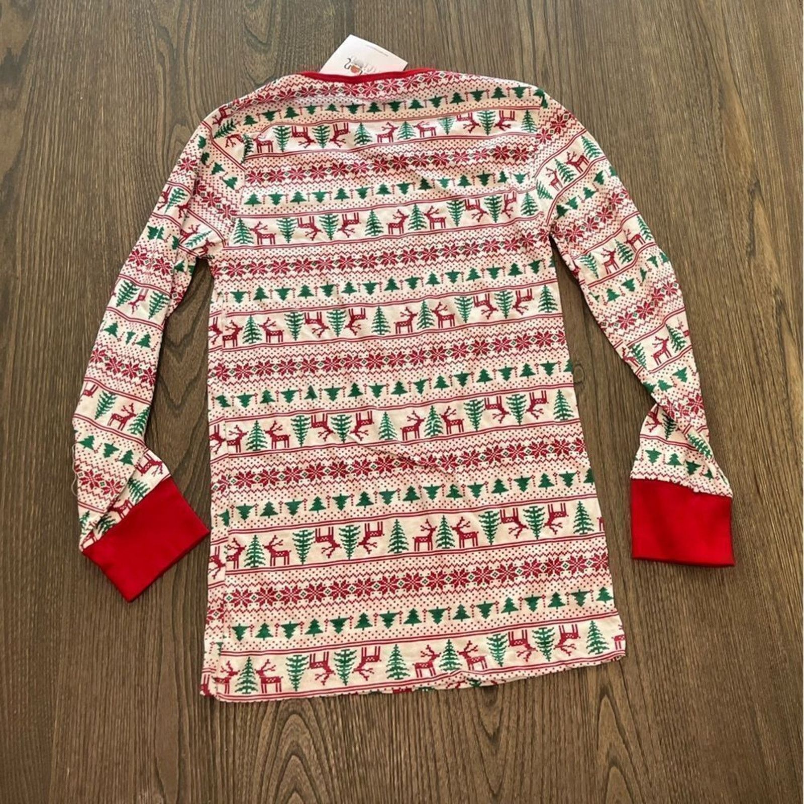 Vintage NWT Love Loungewear Sutton Christmas Long Sleeve PJ Top S Size 27" / US 4 / IT 40 - 5 Thumbnail