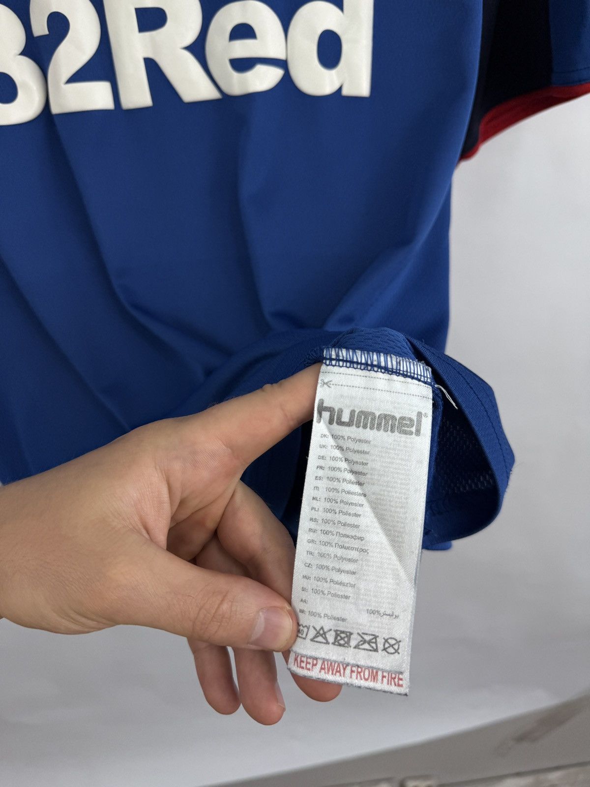 Hummel 🏴󠁧󠁢󠁳󠁣󠁴󠁿 2018/19 Hummel Glasgow Rangers Home Jersey Rare Hype Retro Size US XL / EU 56 / 4 - 6 Thumbnail