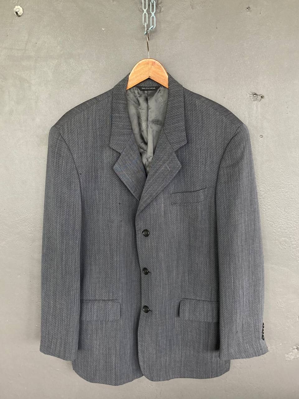 Balenciaga Balenciaga Wool Suit Jacket Size US L / EU 52-54 / 3 - 1 Thumbnail