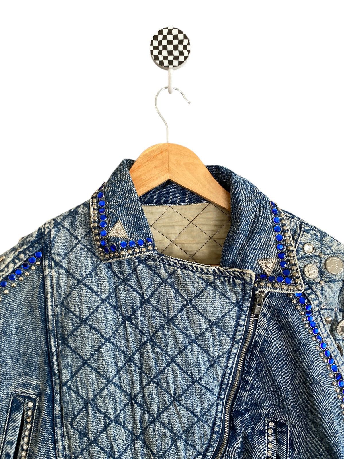 Japanese Brand Vintage Japanese Brand Double Collar Denim Jacket 1990s Size US M / EU 48-50 / 2 - 3 Thumbnail