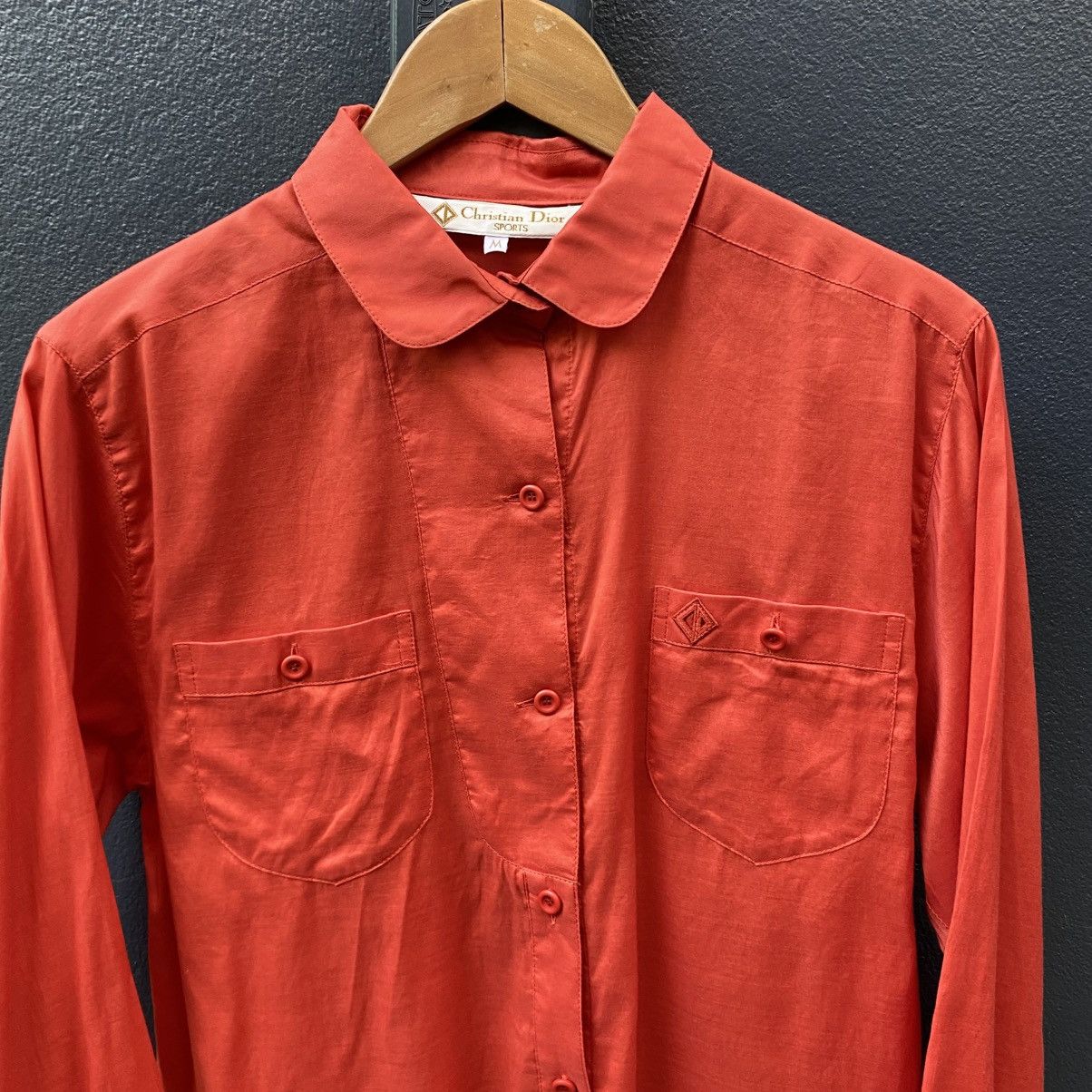 Dior Christian Dior Soft Orange Long Sleeve Shirt Size M / US 6-8 / IT 42-44 - 13 Thumbnail