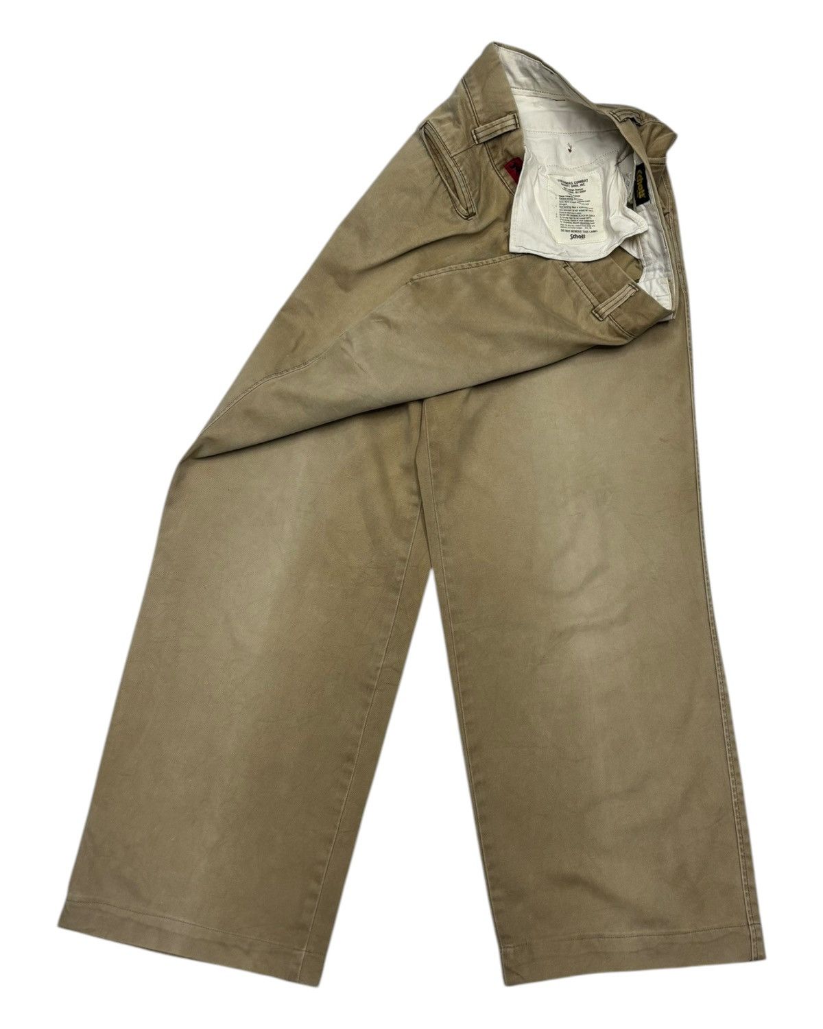 Schott Vintage SCHOTT NYC Faded Brown Baggy Trouser Pants Size US 33 - 3 Thumbnail