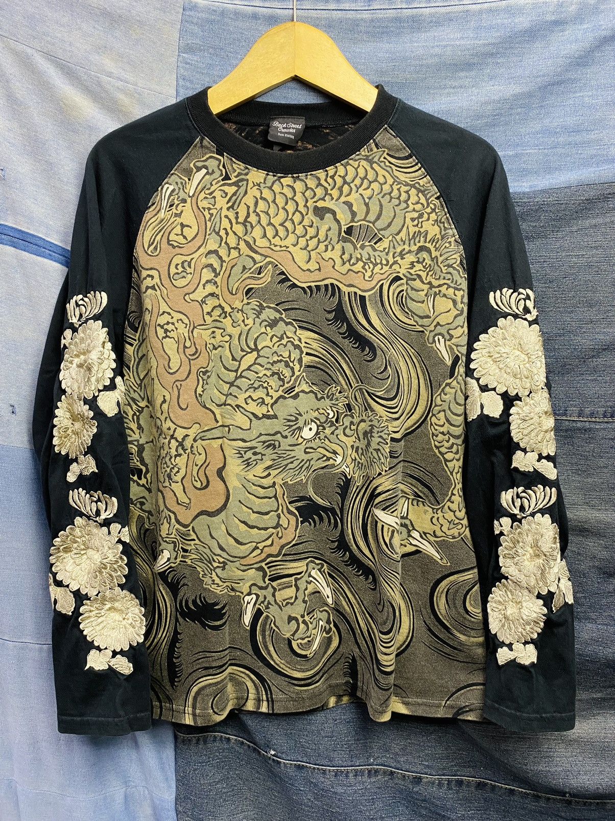Karakuri Tamashii japanese sukajan backstreetcrawler embroidery longsleeve Size US L / EU 52-54 / 3 - 3 Thumbnail