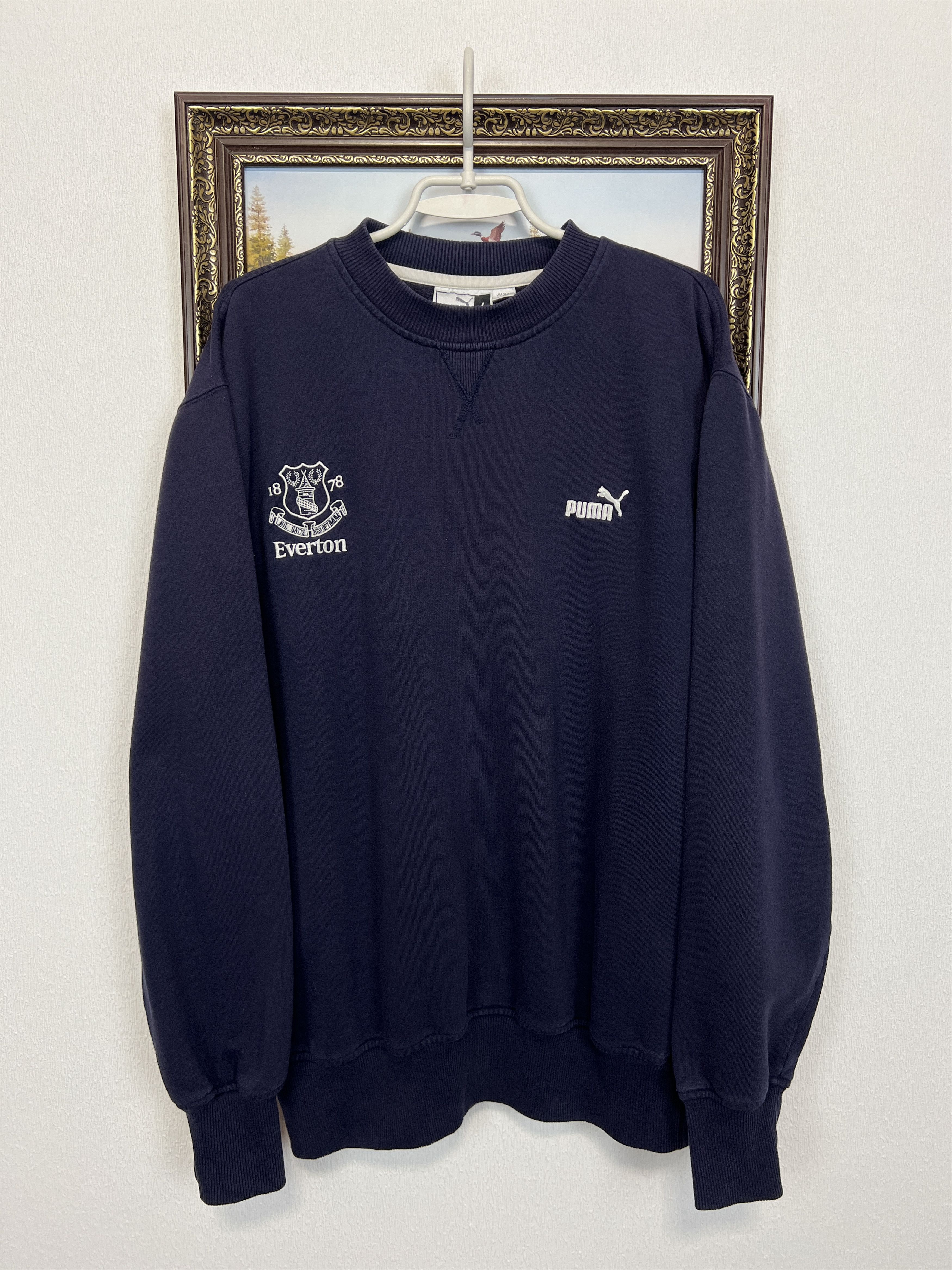 Puma Vintage Everton Football Sweatshirt Soccer Track Crewneck Size US L / EU 52-54 / 3 - 1 Thumbnail