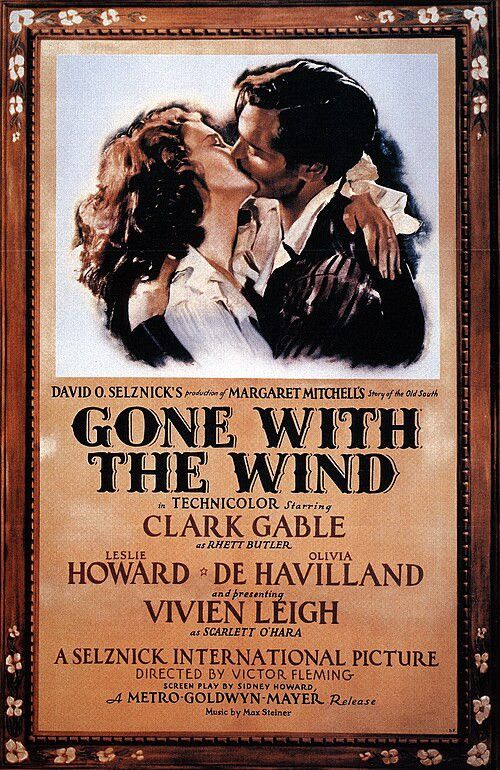 Vintage *RARE* GONE WITH THE WIND VINTAGE 1988 80s DEAR DAMN Size US XL / EU 56 / 4 - 2 Thumbnail