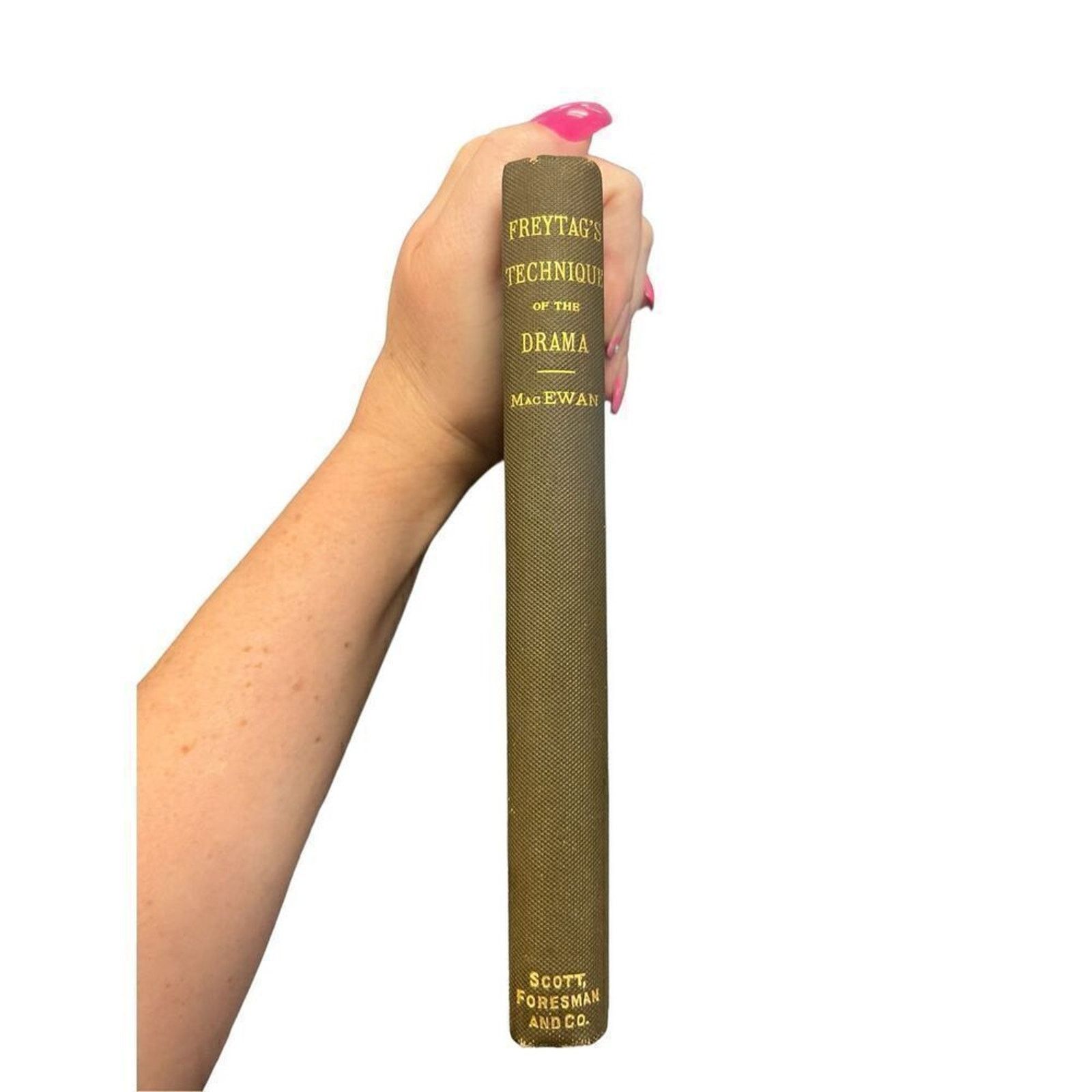 ATELIER GUSTAVOLINS Vintage 1904 Freytag’s Technique Of The Drama Book Size ONE SIZE - 3 Thumbnail