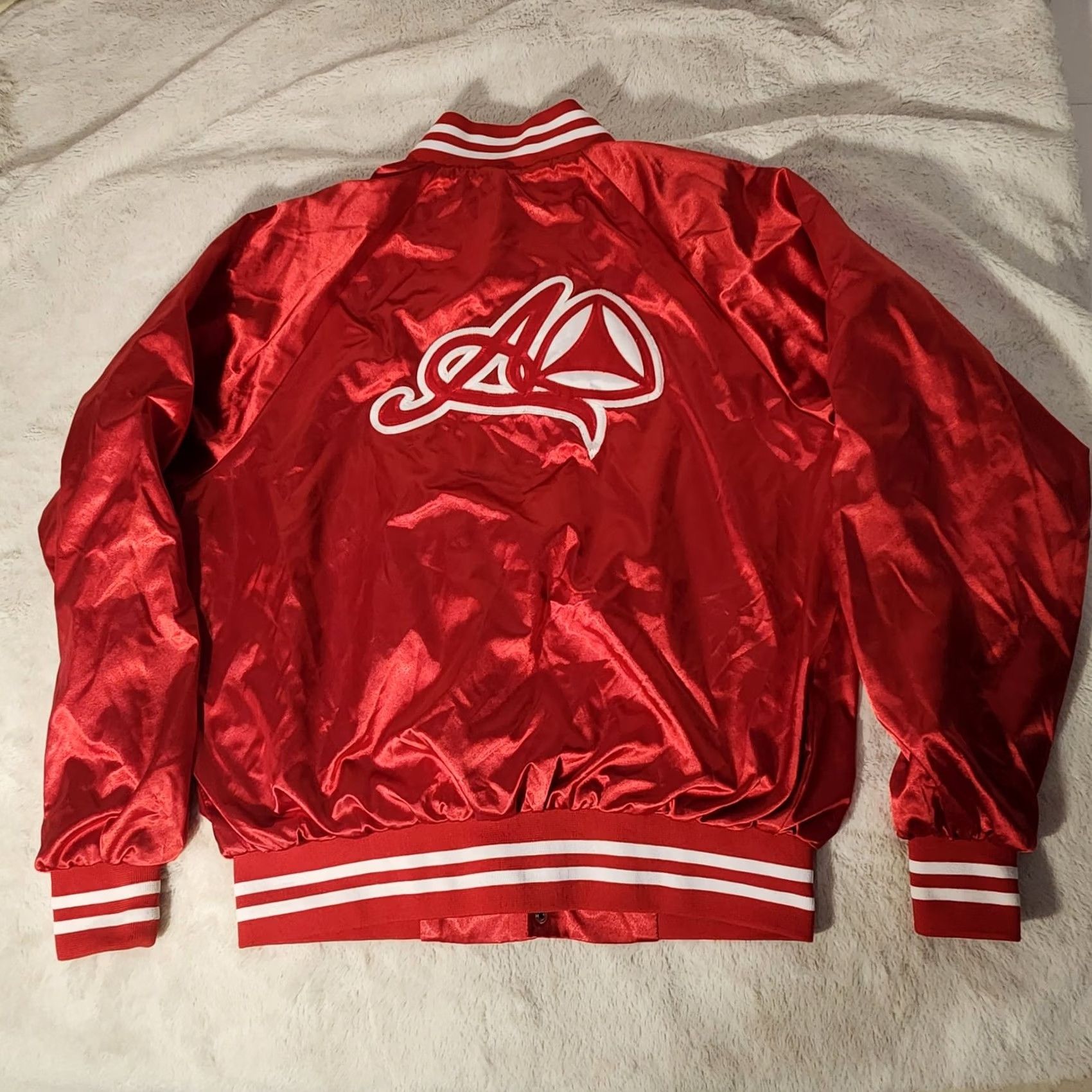 Augusta Sportswear Augusta Sportswear Jacket Mens Medium Red Satin Baseball Bomber Varsity Nylon Adult Size US M / EU 48-50 / 2 - 5 Thumbnail
