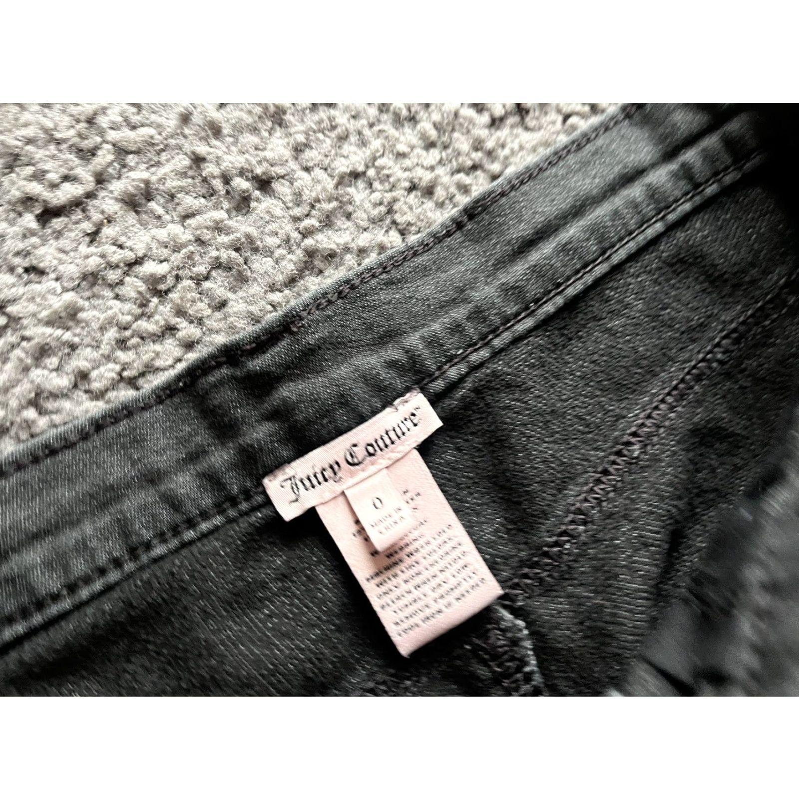 Juicy Couture Juicy Couture Jeans Womens 0 Black Skinny Denim Stretch Pockets Size 25" / US 0 / IT 36 - 6 Thumbnail