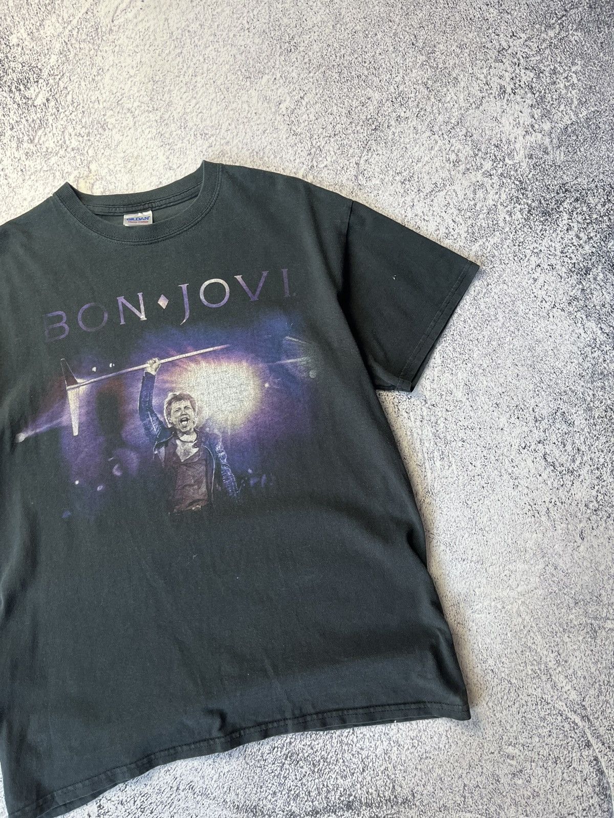 Band Tees Bon Jovi Because We Can Black T-Shirt Men's Size US M / EU 48-50 / 2 - 6 Thumbnail