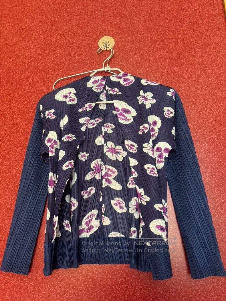 Issey Miyake Issey Miyake Graffiti Butterfly and Skull Cardigan Size L / US 10 / IT 46 - 1 Thumbnail