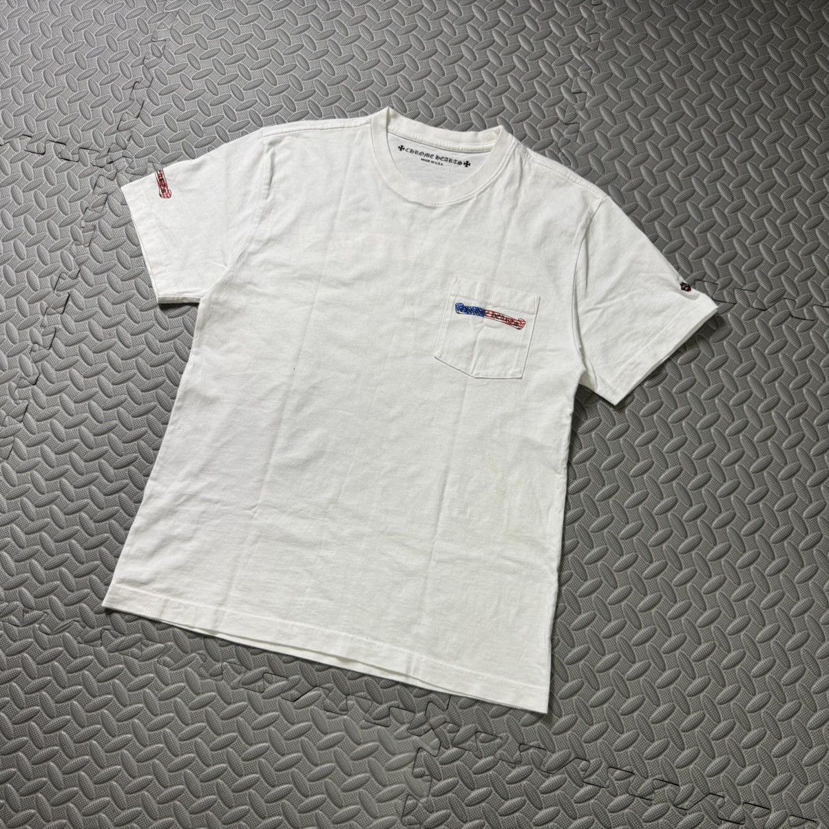 Chrome Hearts MATTY BOY AMERICAN FLAG SCROLL TEE Size US M / EU 48-50 / 2 - 9 Thumbnail