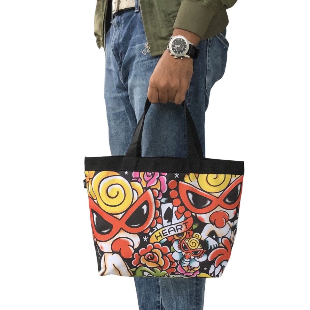 Art x Hysteric Glamour Hysteric Mini Reversible Tote Bag, Men's
