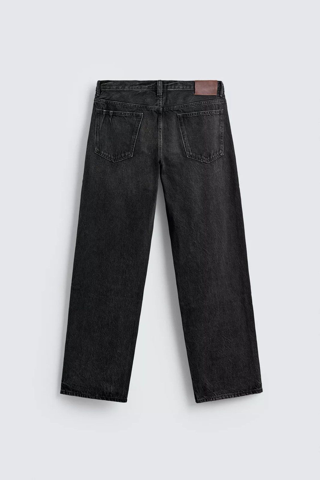 Zara Zara Straight Fit Denim Jeans Charcoal Vintage Black Size 29 Size US 29 - 5 Thumbnail