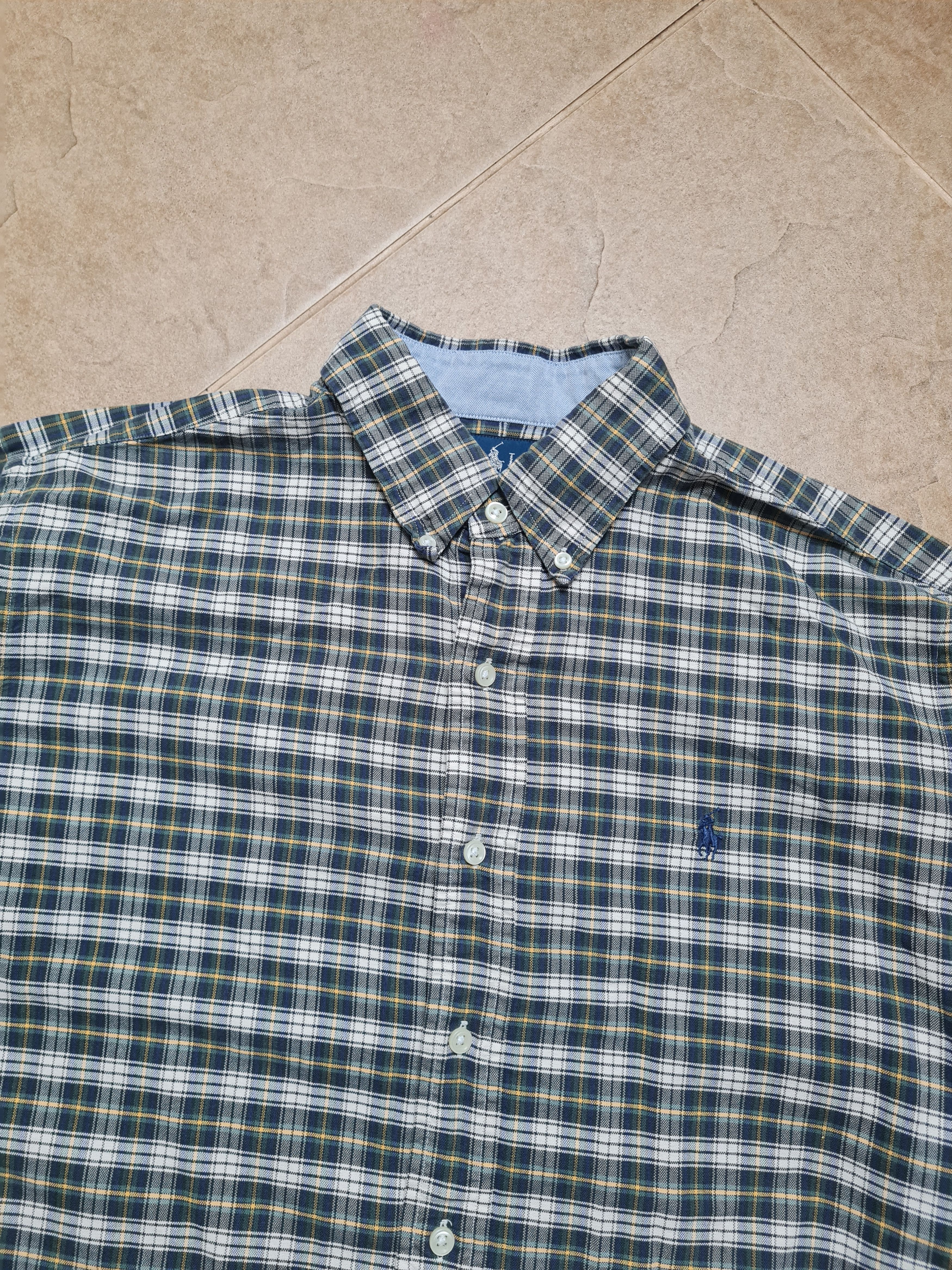 Polo Ralph Lauren Ralph Lauren Green Tartan Button Down Custom Fit Vintage L Size US L / EU 52-54 / 3 - 4 Thumbnail