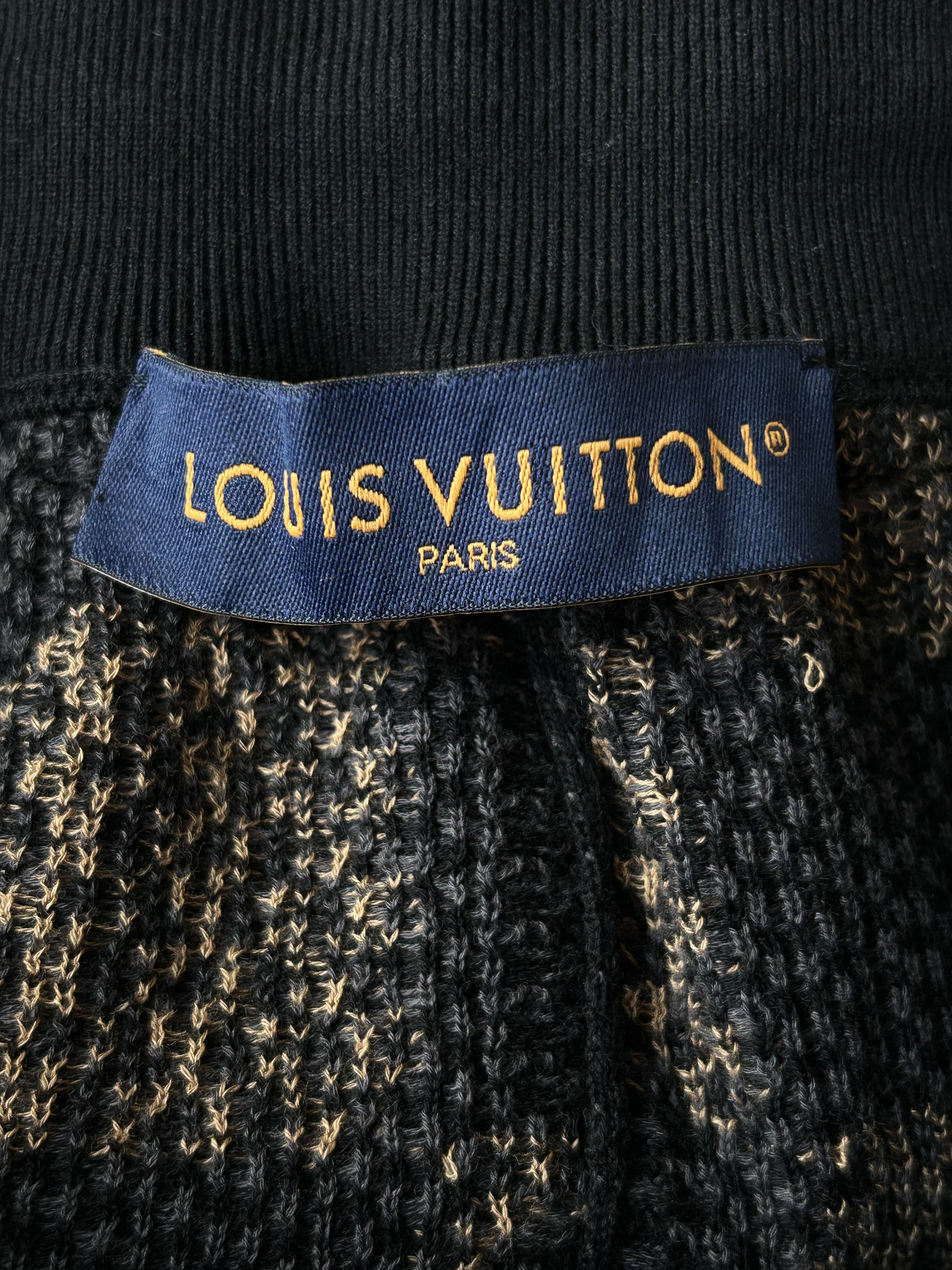 Louis Vuitton Louis Vuitton Black & Multicolor Damier Knit Shorts Size US 40 / EU 56 - 3 Thumbnail