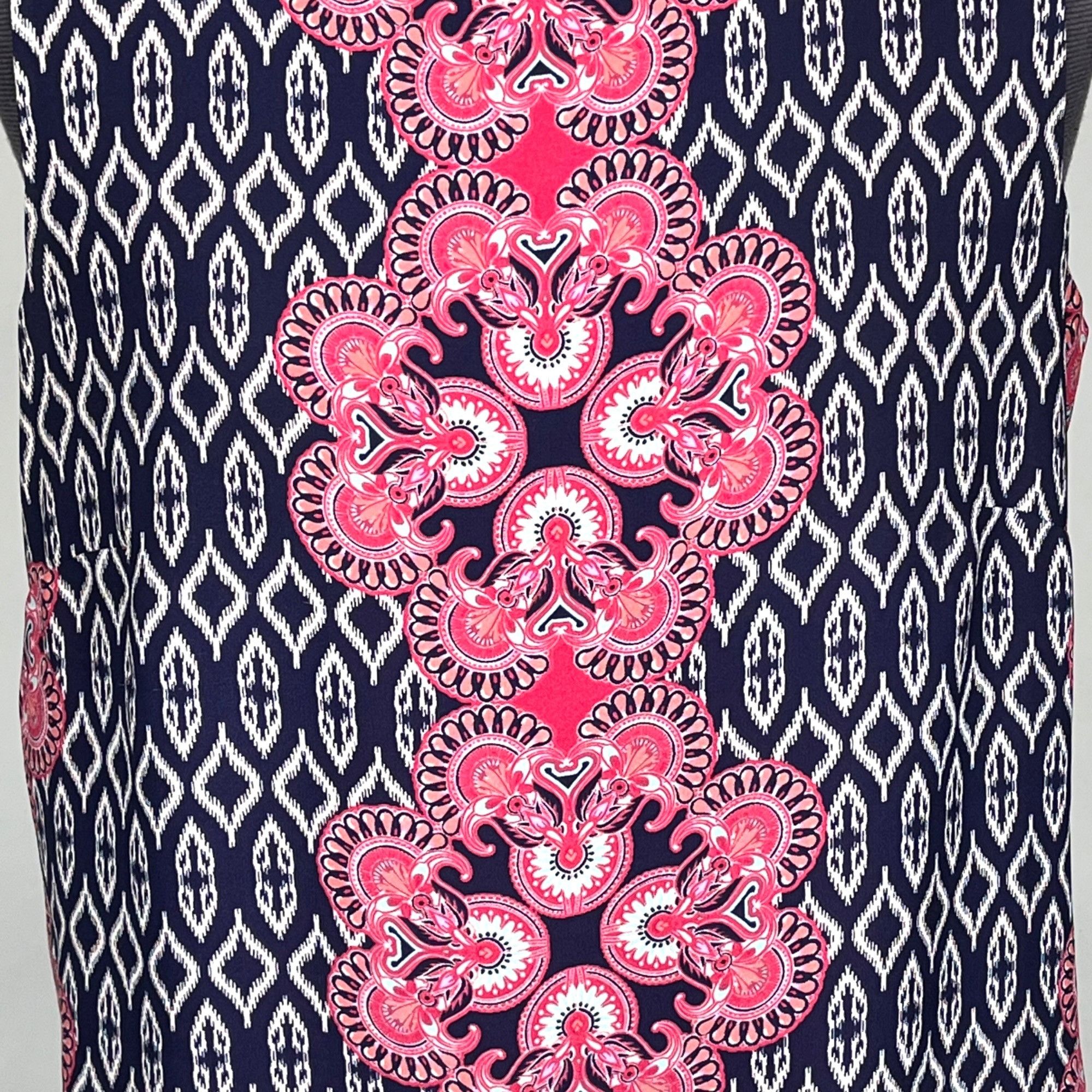 Other Rose & Olive Sleeveless Chiffon Top Layered Pink/Blue Print Size S / US 4 / IT 40 - 3 Thumbnail