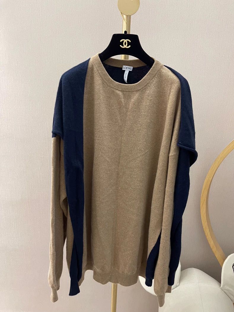 Loewe Loewe Double-Sleeve Color Block Sweater - dmc Size US XL / EU 56 / 4 - 1 Thumbnail