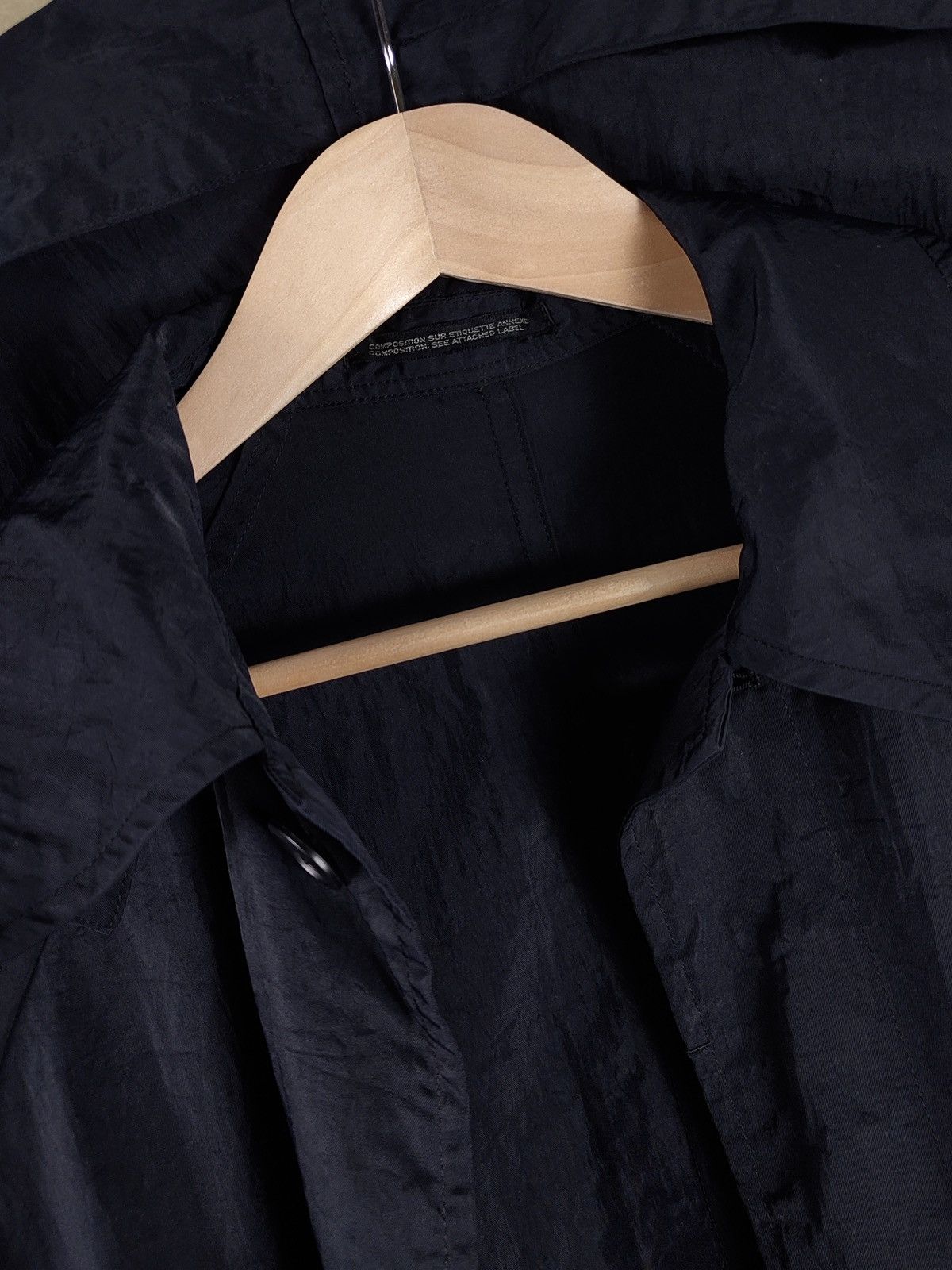 Yohji Yamamoto Yohji Yamamoto Oversized Nylon Hood Trench Coat Size US M / EU 48-50 / 2 - 16 Thumbnail
