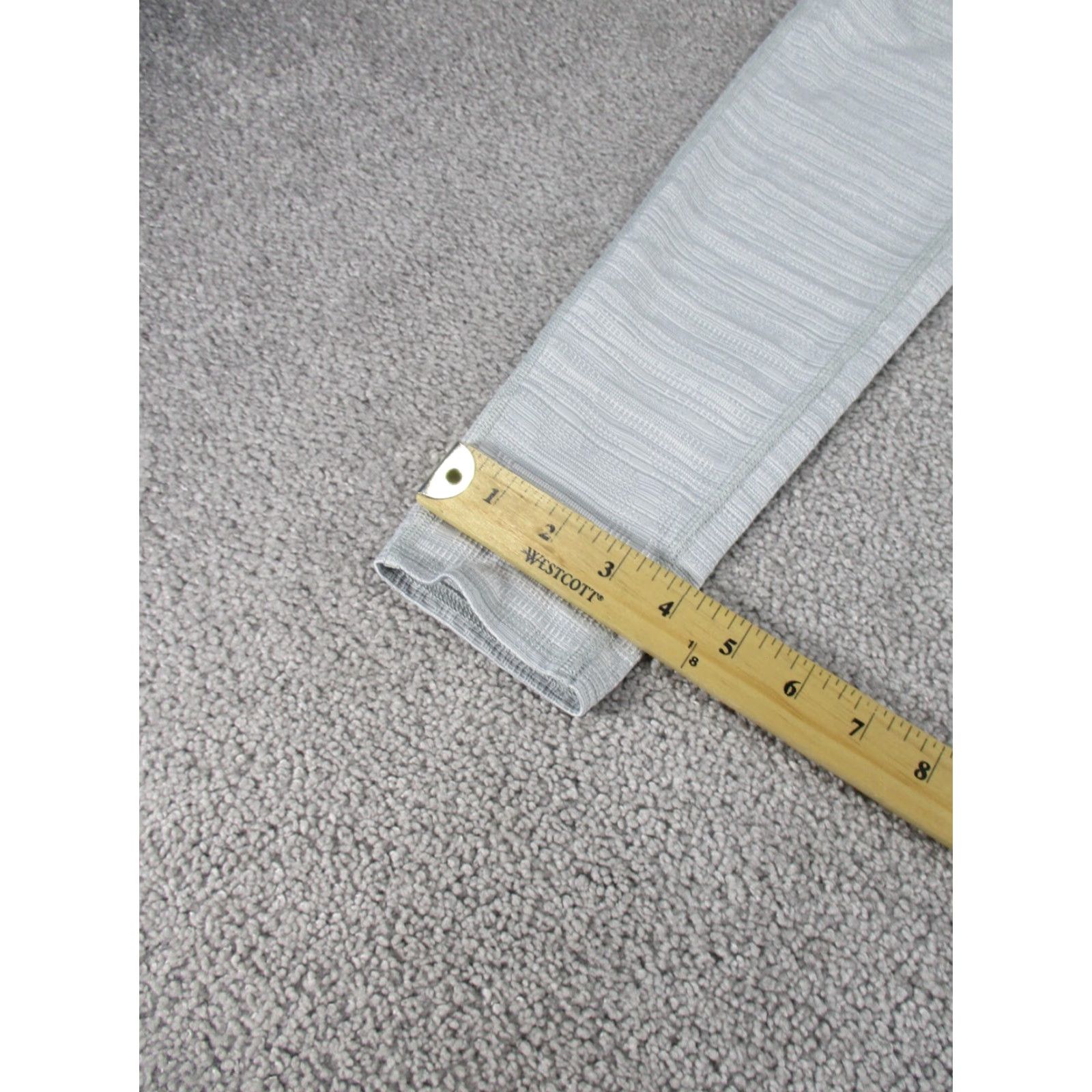 Athleta Athleta Leggings Womens M Gray Jacquard Athletic Activewear. Size 32" / US 10 / IT 46 - 4 Thumbnail