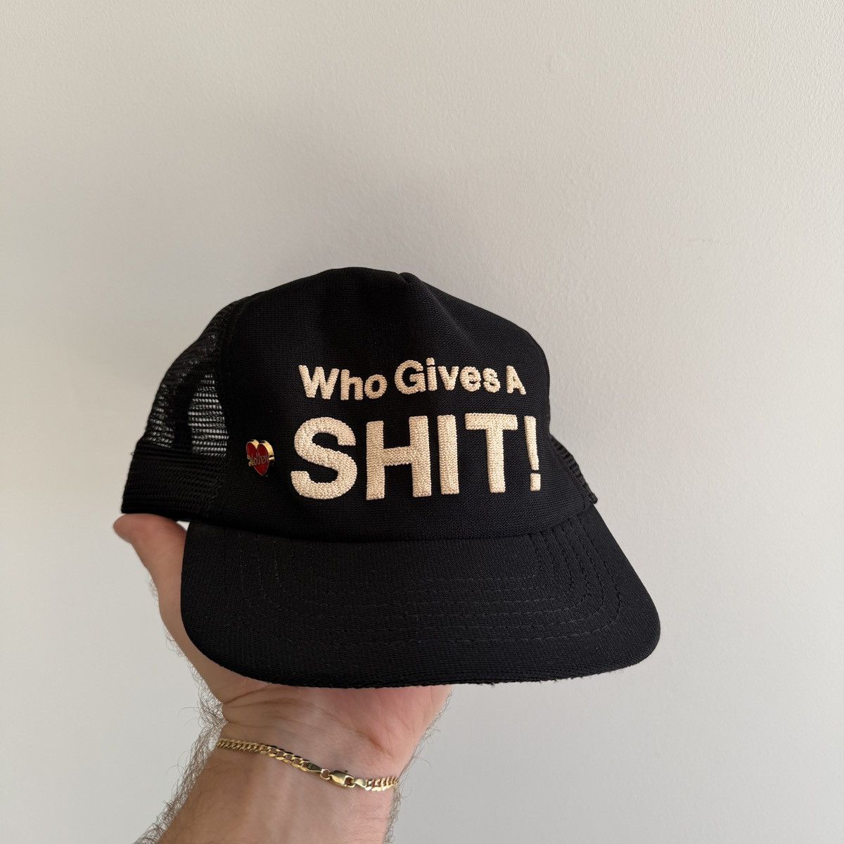 1980s Vintage “Who Gives A Sh*t” Trucker Hat