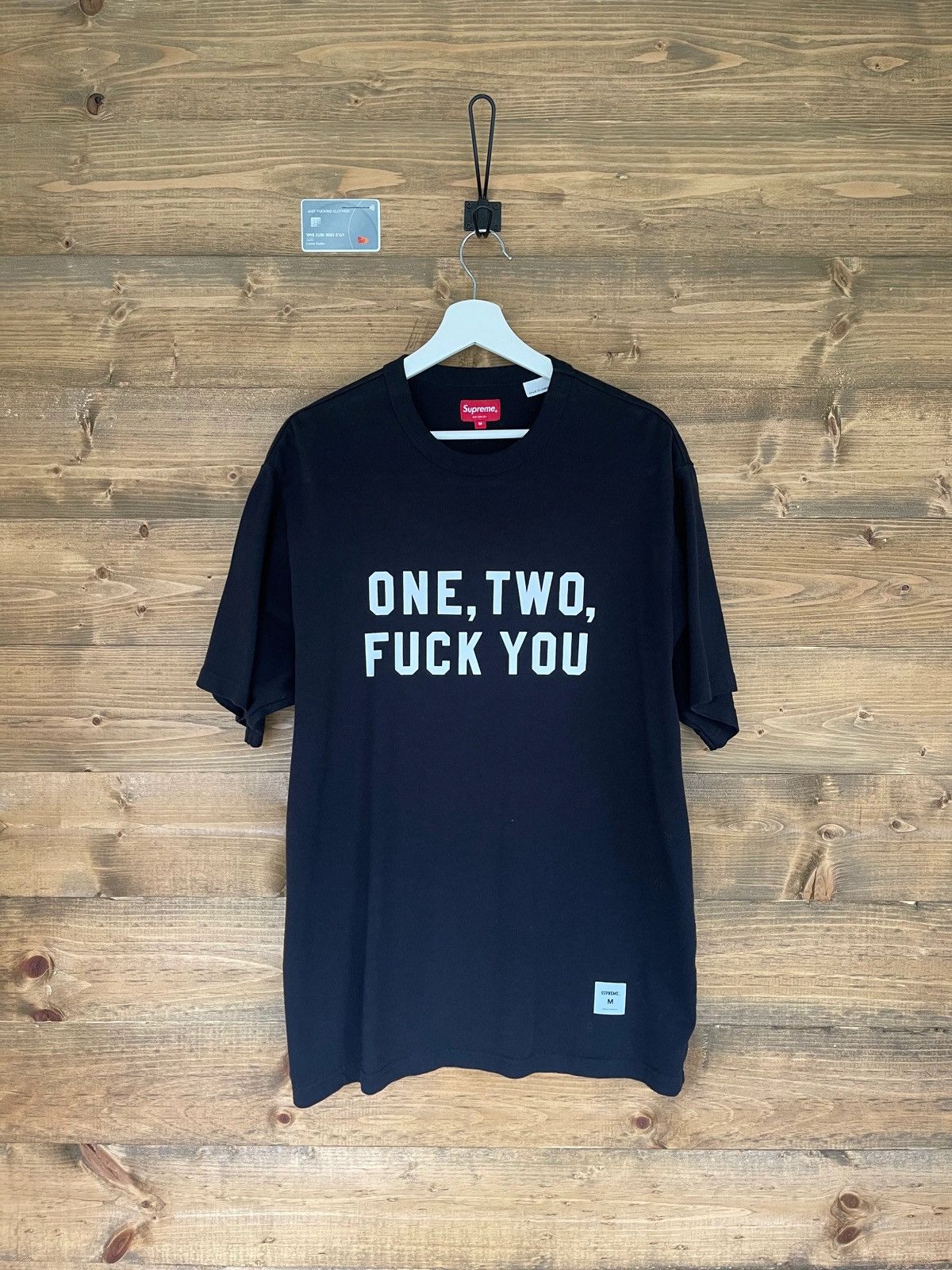 Supreme SUPREME ONE, TWO, FUCK YOU S/S TOP | Grailed