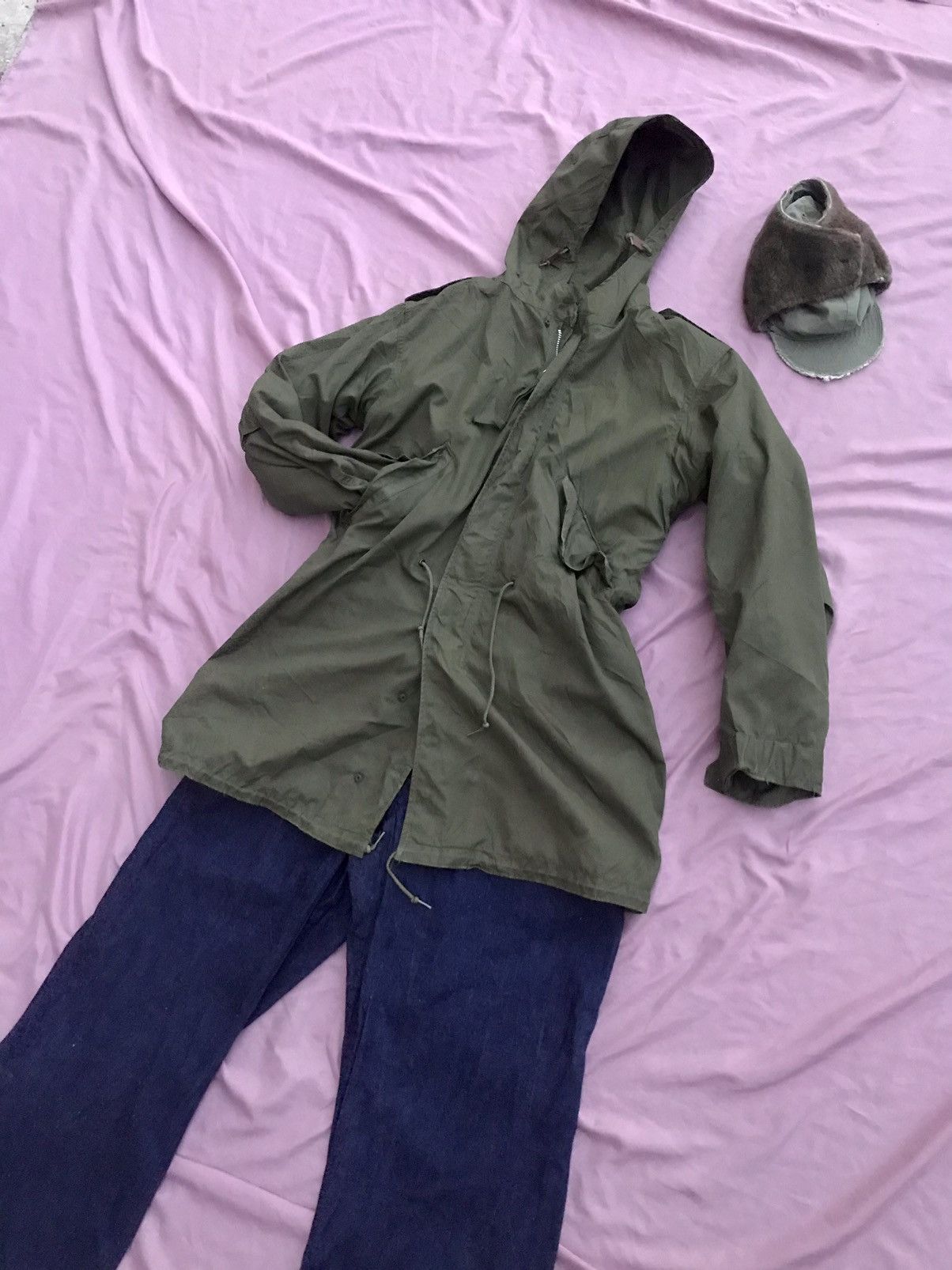 1950s US ARMY M-51 FISHTAIL COLD WEATHER PARKA