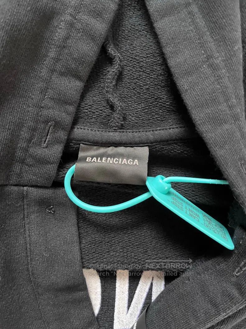 Balenciaga Balenciaga Embroidered Letter Hooded Sweatshirt Size US S / EU 44-46 / 1 - 2 Thumbnail