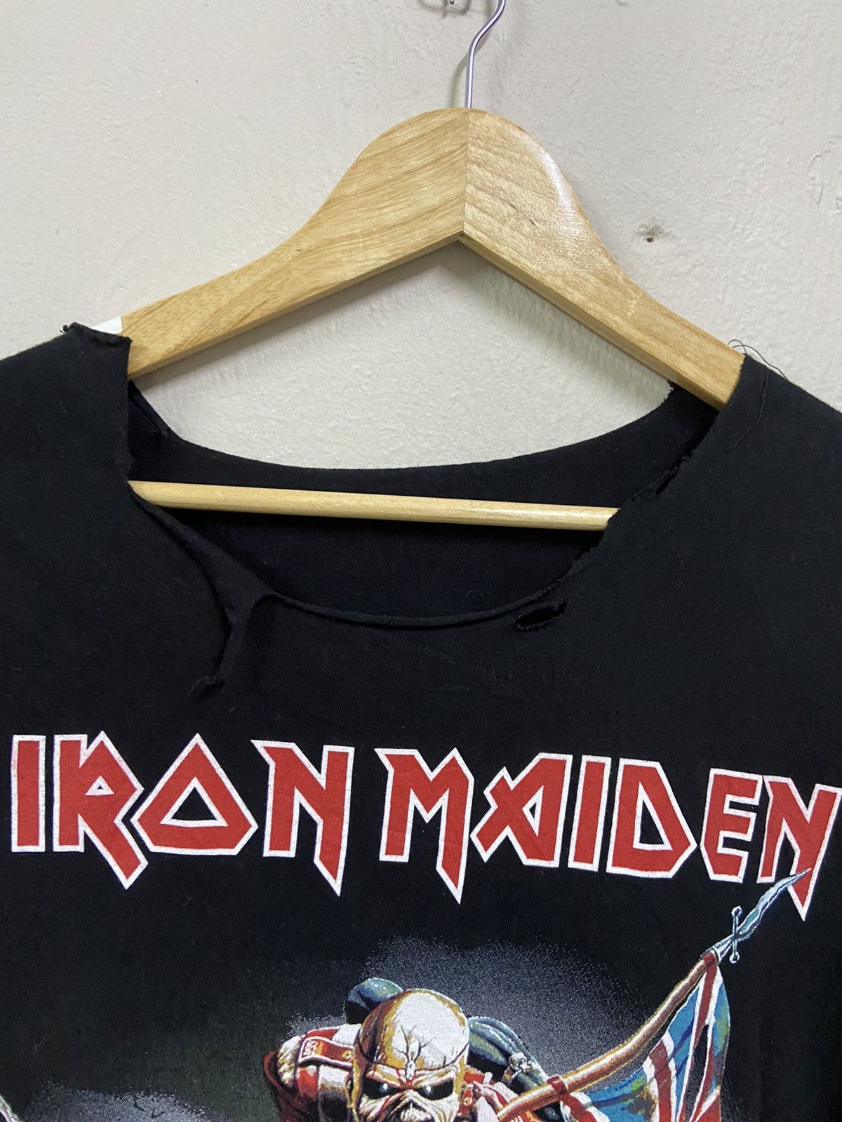 Band Tees × Iron Maiden Iron Maiden Trooper Custom punk style Tee Size US S / EU 44-46 / 1 - 2 Thumbnail