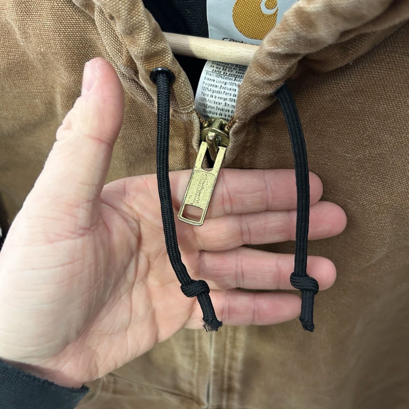Carhartt Carhartt Sandstone Quilted Hooded Active Jacket “Brown” J130 Size US S / EU 44-46 / 1 - 13 Thumbnail