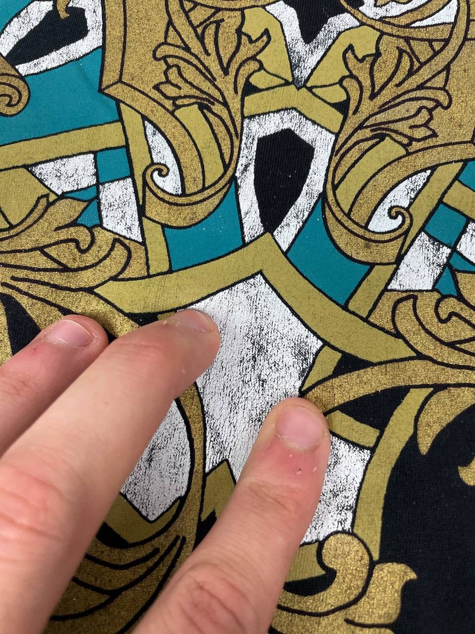 Versace Versace Collection Black Baroque Moroccan Print T-Shirt Size US M / EU 48-50 / 2 - 5 Thumbnail