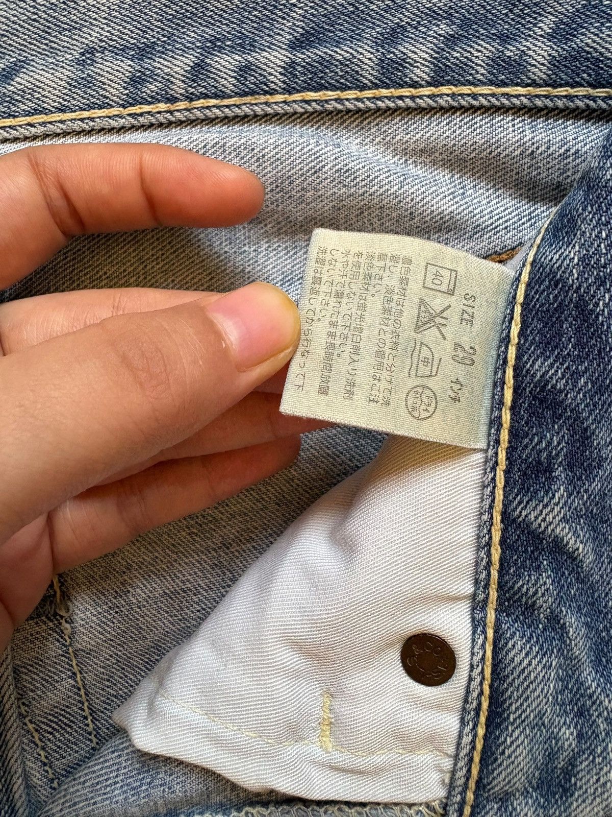 Levi's Vintage 90s Levis 503 Light Wash Distressed Rip Baggy Jeans Size US 31 - 10 Thumbnail