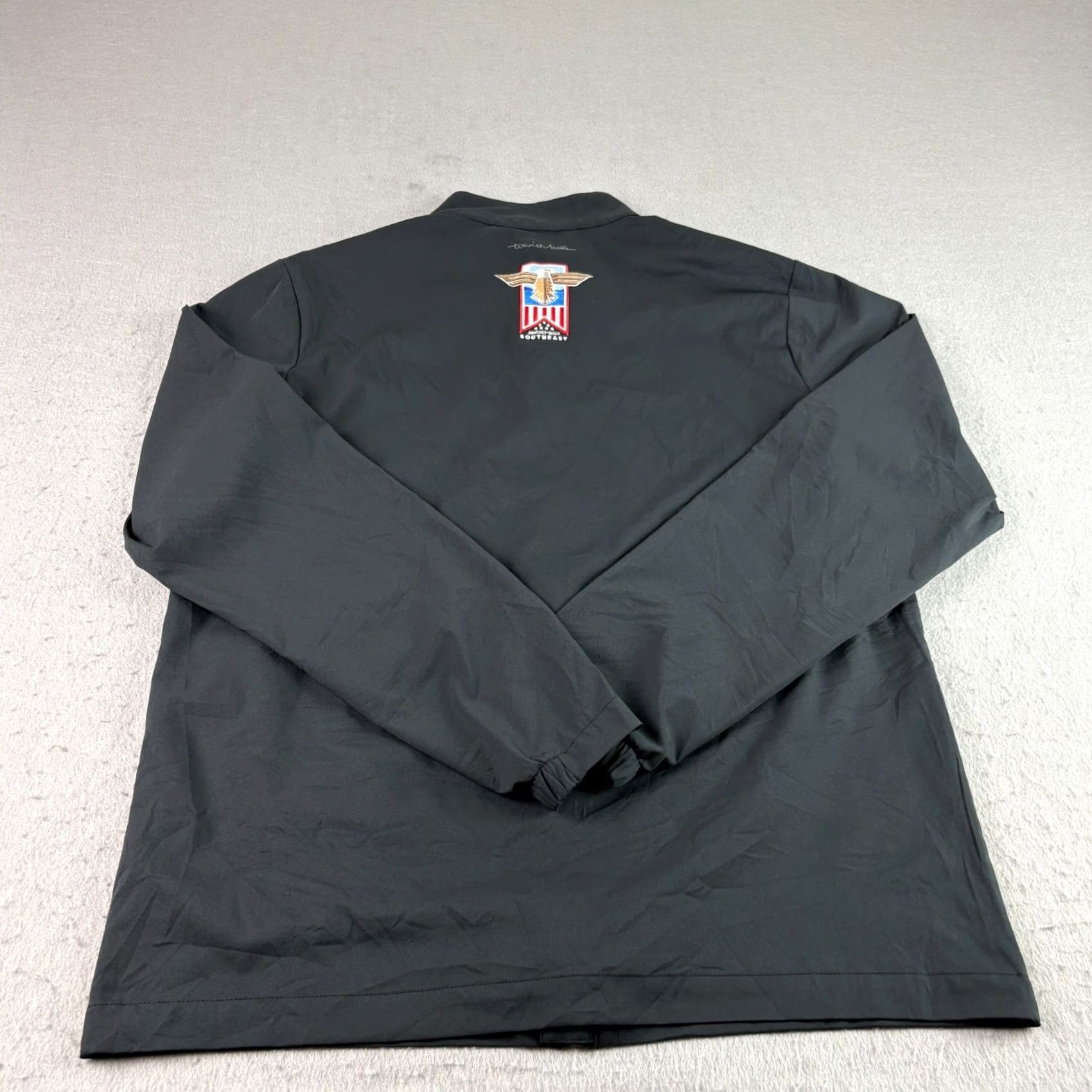 TravisMathew Travis Mathew Surfside Jacket Mens M Black Windbreaker Full Zip Golf Jacket Size US M / EU 48-50 / 2 - 7 Thumbnail