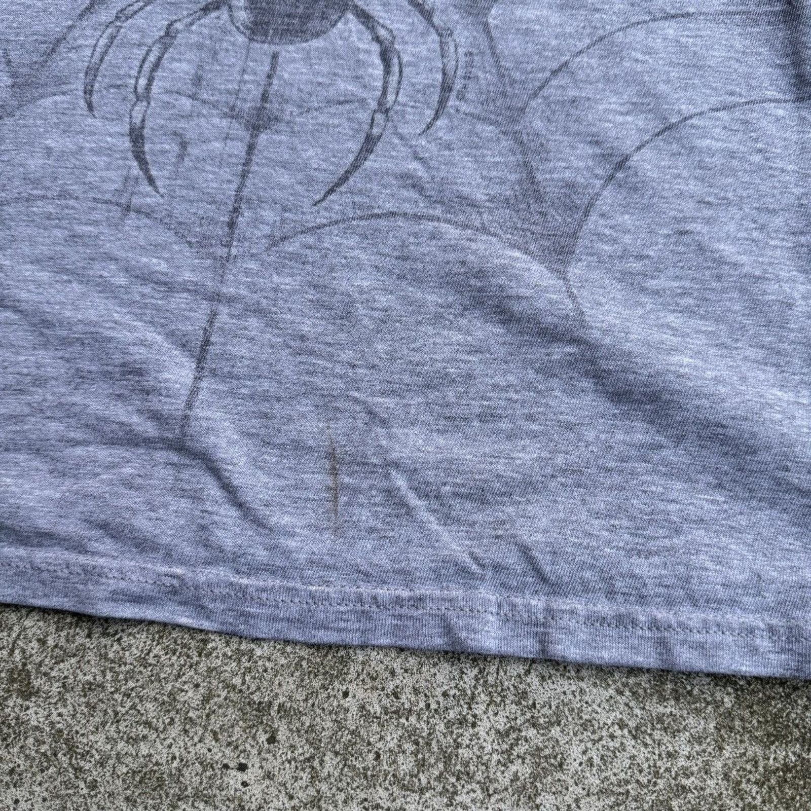 Harley Davidson Vintage Harley Davidson Thrashed Faded Spiderweb Tee Seoul Size US L / EU 52-54 / 3 - 15 Thumbnail
