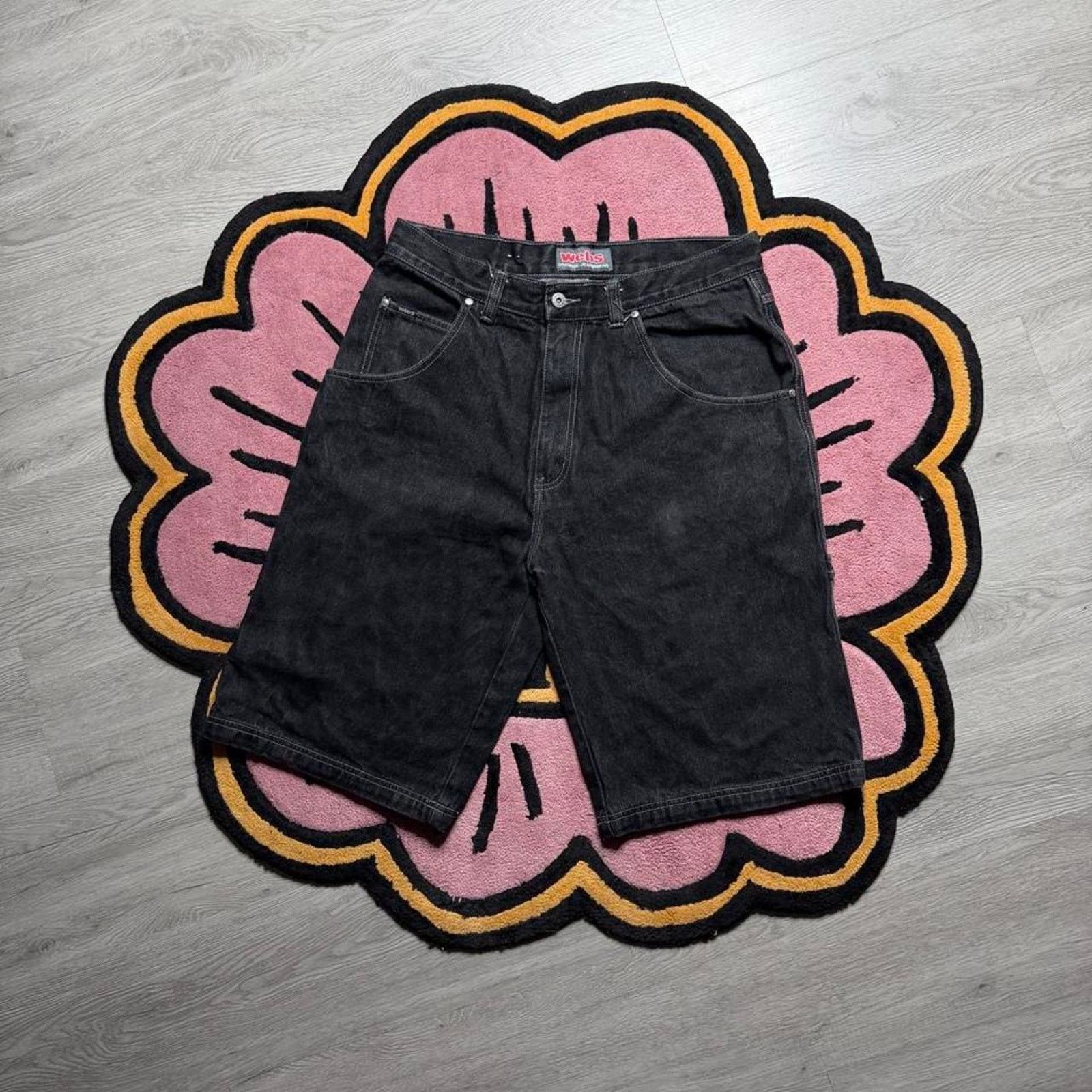 Jean × Vintage Washed edge Y2K opium shorts jeans | Grailed