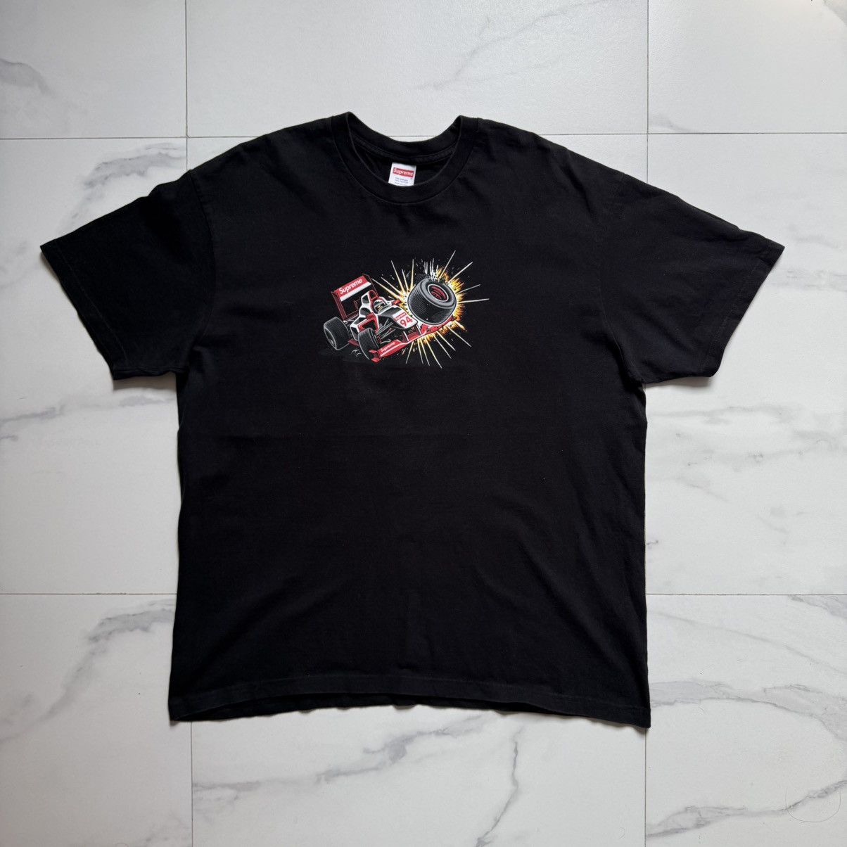 Supreme Supreme FW21 Crash Black Tee Size US XL / EU 56 / 4 - 2 Thumbnail