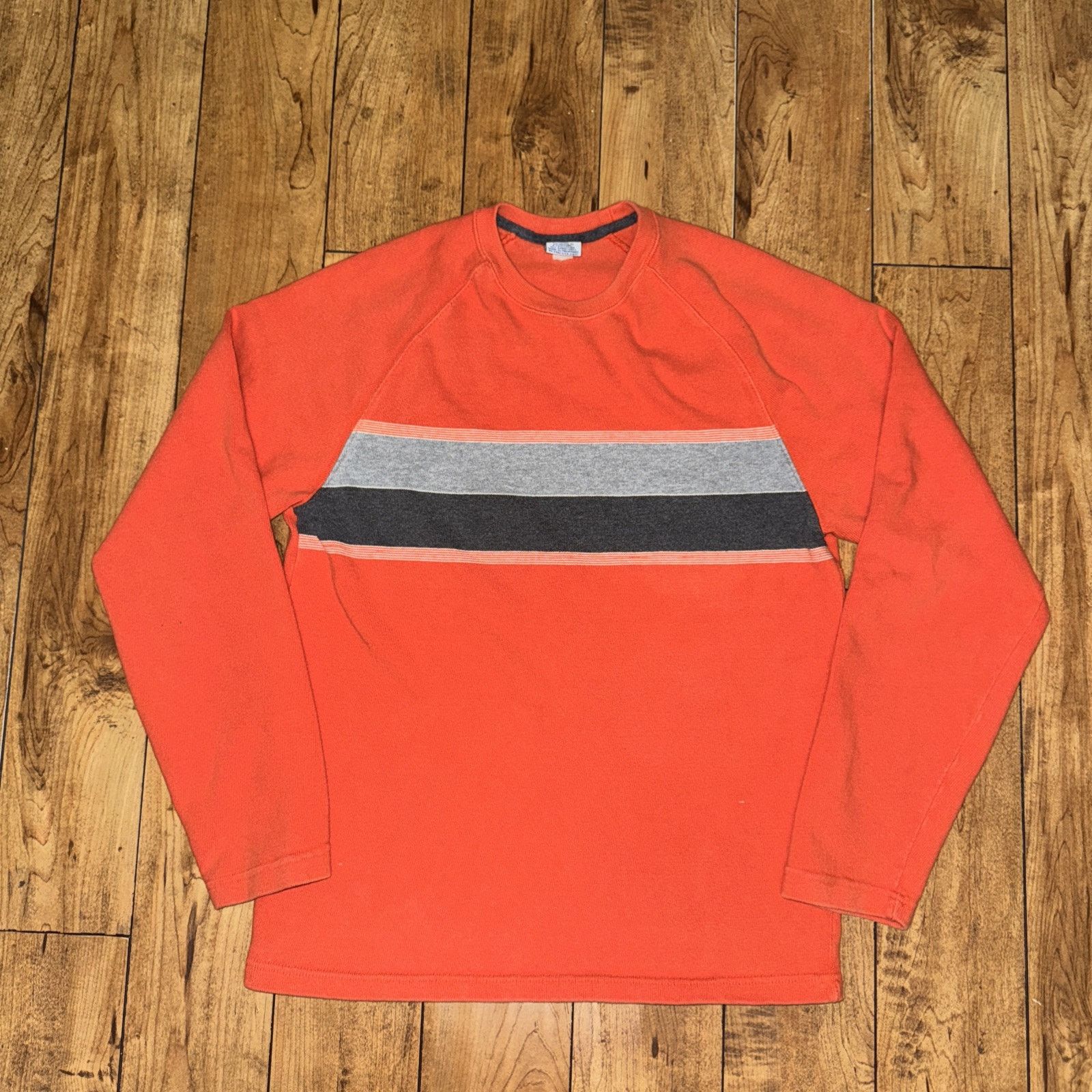 Old Navy × Vintage Old Navy Long Sleeve Shirt Orange Thick Knit Grunge 19x27 Size US L / EU 52-54 / 3 - 1 Thumbnail