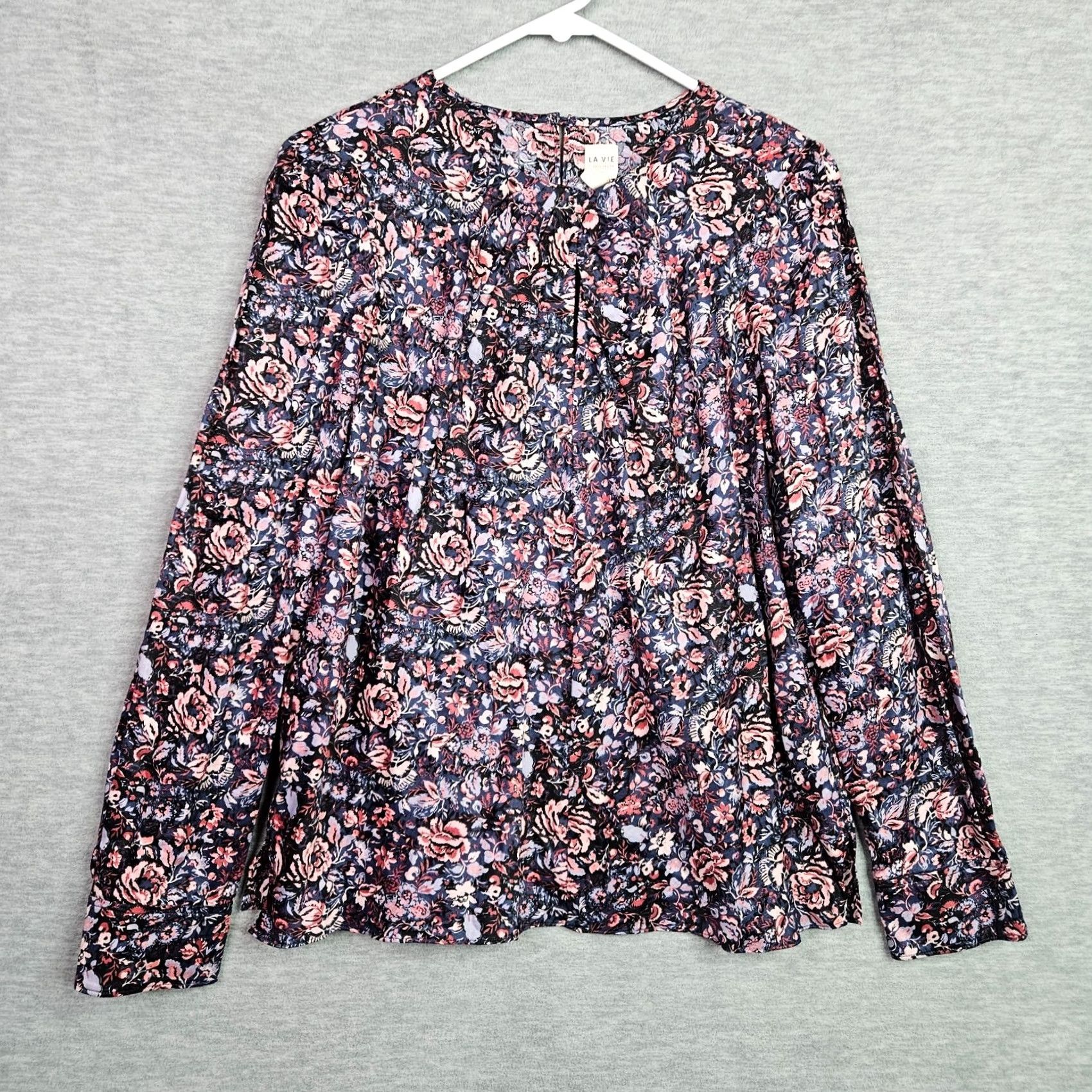 Rebecca Taylor Rebecca Taylor Women's Floral Printed Long Sleeve Cotton Shirt Sz L LA VIE Size L / US 10 / IT 46 - 2 Thumbnail